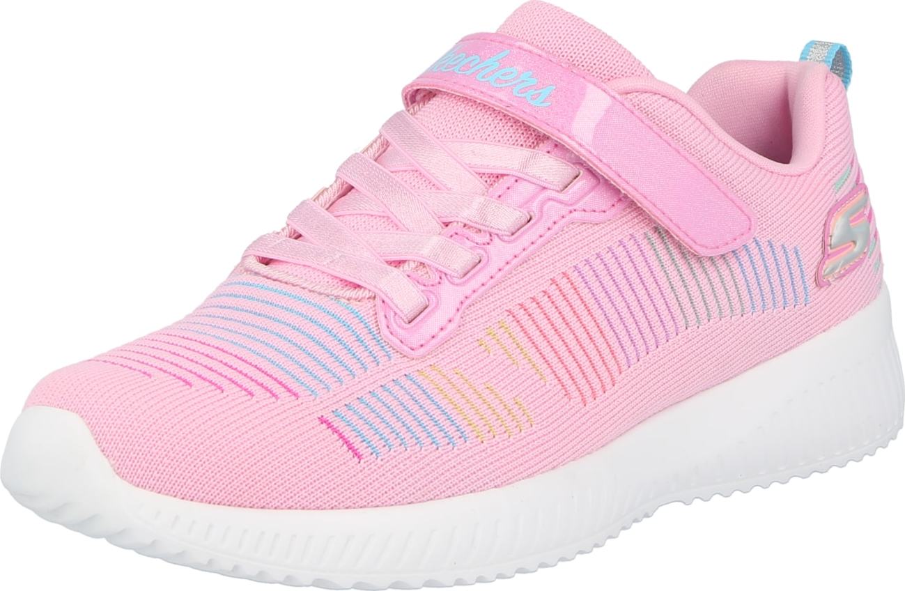 SKECHERS Tenisky světlemodrá / mátová / světle fialová / růžová