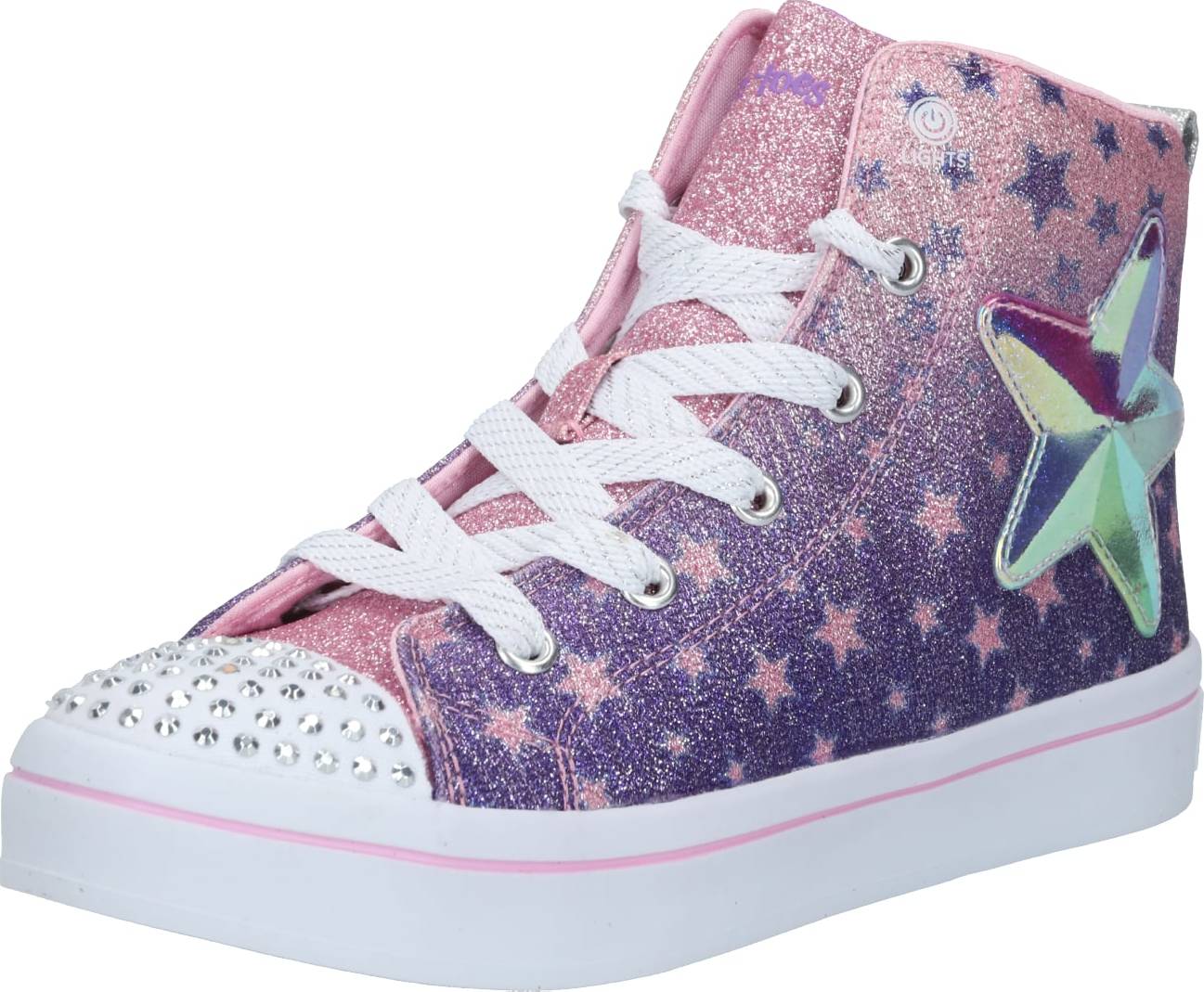SKECHERS Tenisky 'TWI-LITES' mátová / lenvandulová / tmavě fialová / bílá
