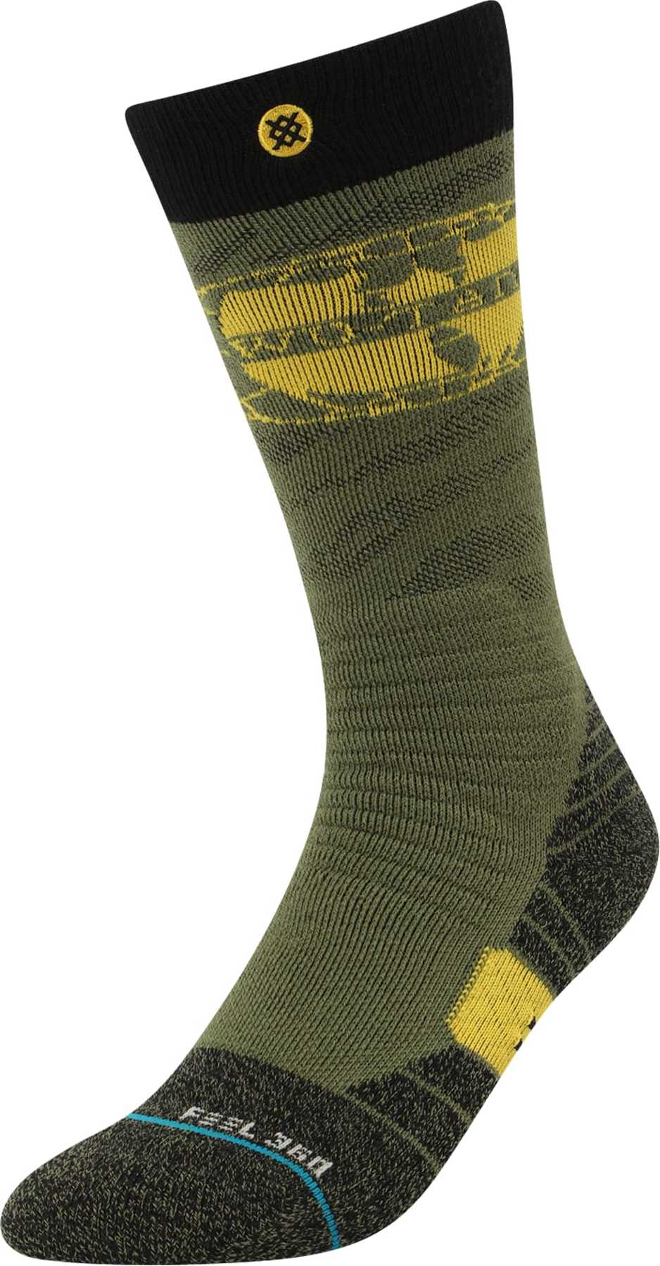 Stance Sportovní ponožky 'WU WORLD' žlutá / khaki / černá