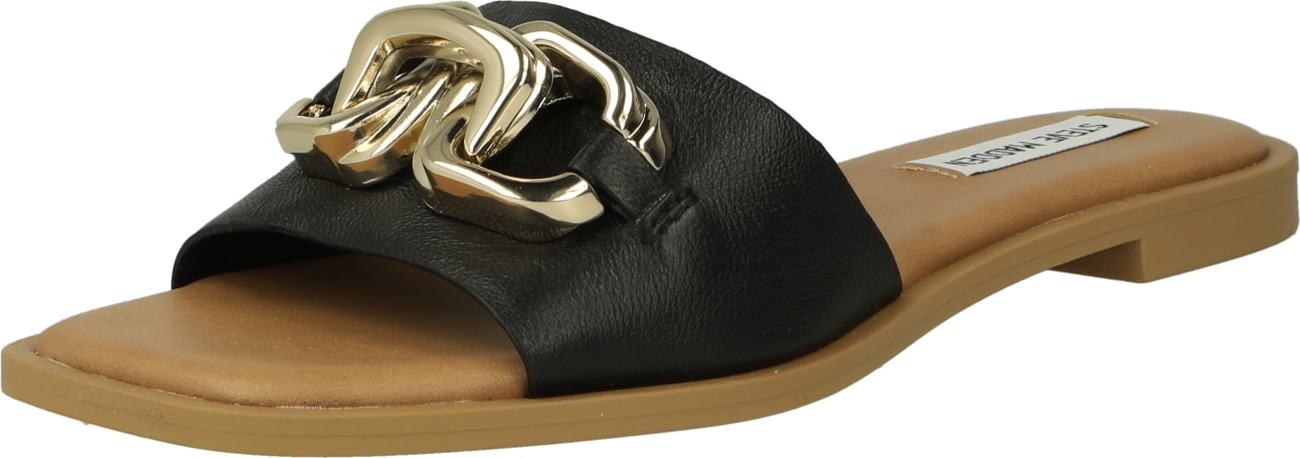 STEVE MADDEN Pantofle 'GENE' zlatá / černá