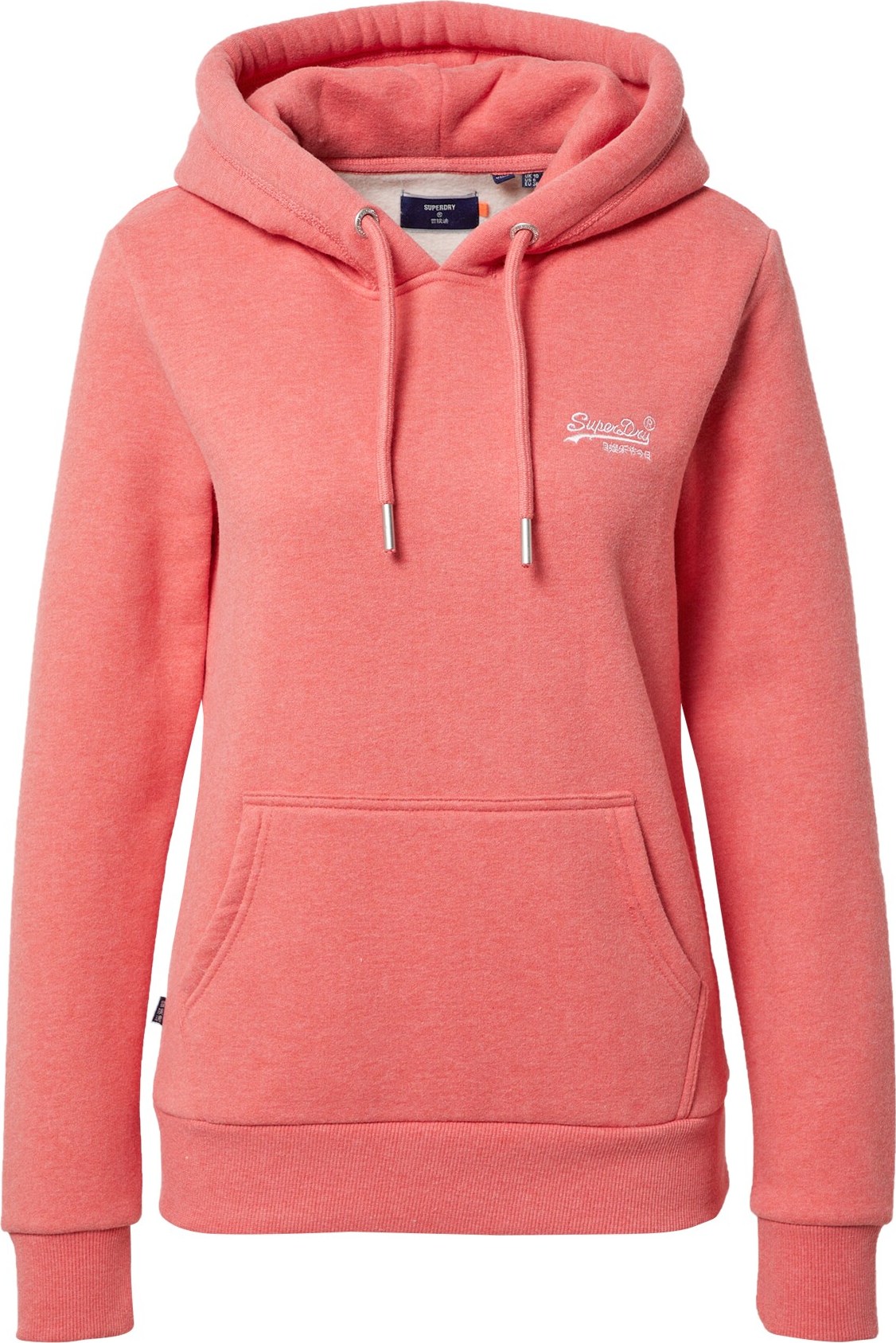 Superdry Mikina korálová / bílá