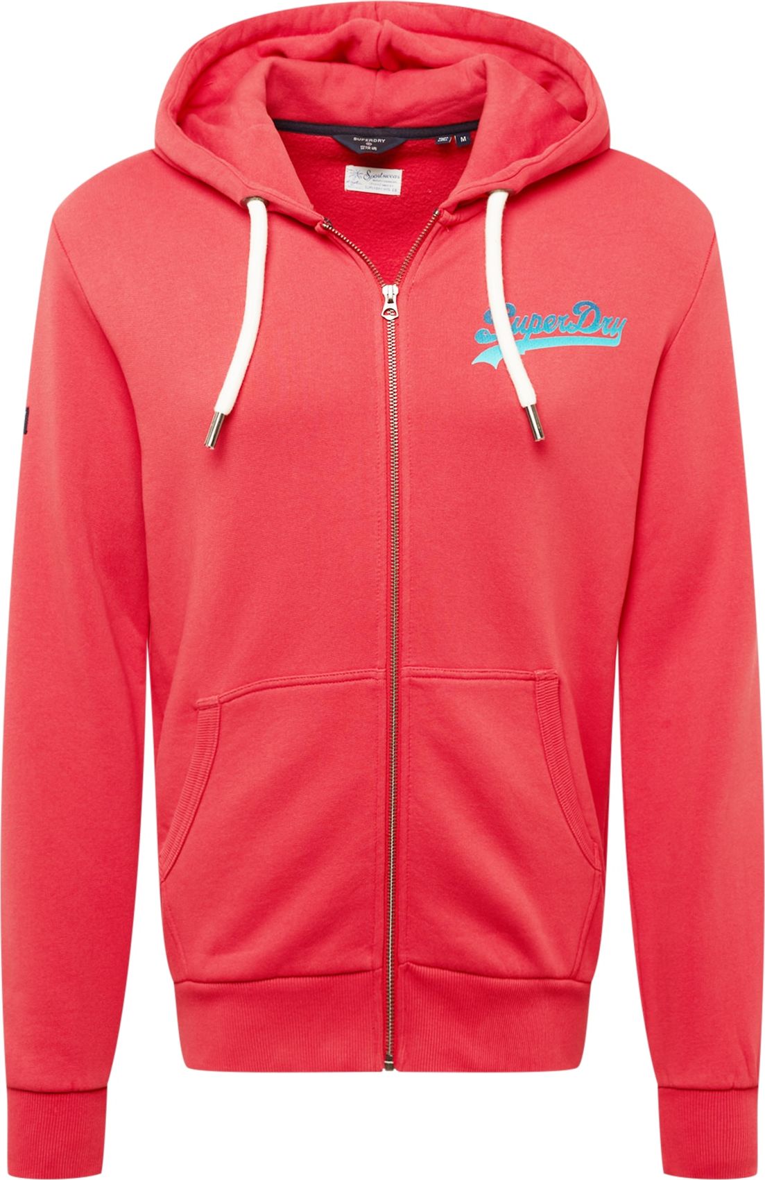 Superdry Mikina světlemodrá / tmavě modrá / červená / bílá