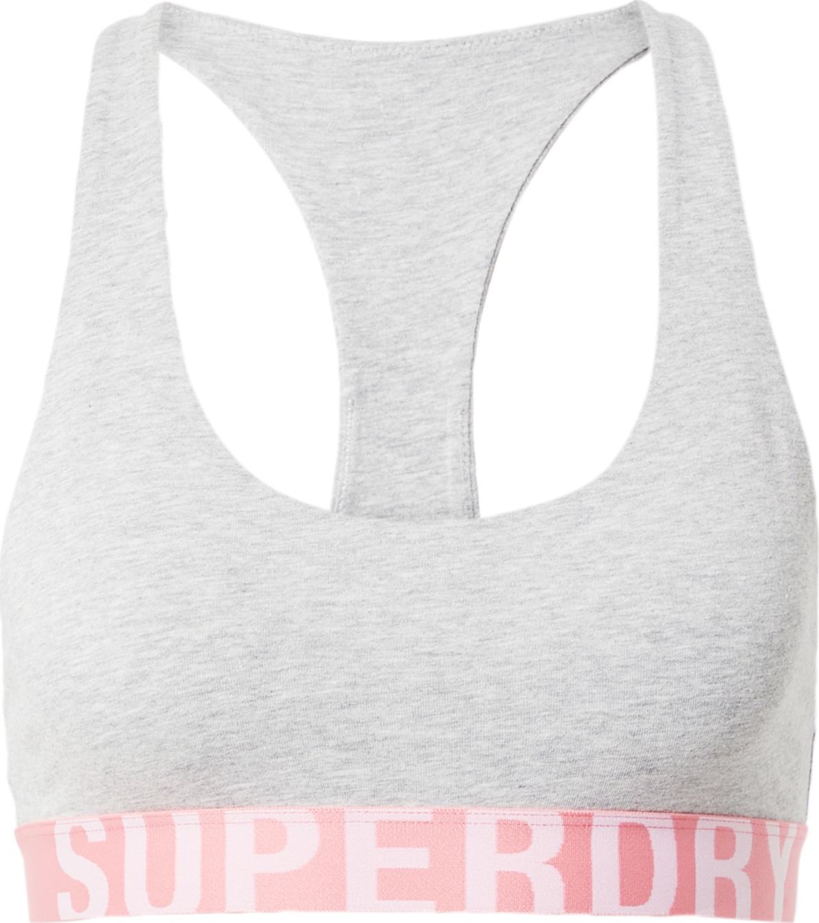 Superdry Podprsenka šedá / pink / bílá