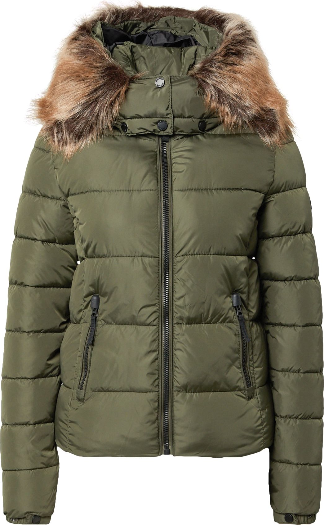 Superdry Zimní bunda světle hnědá / khaki