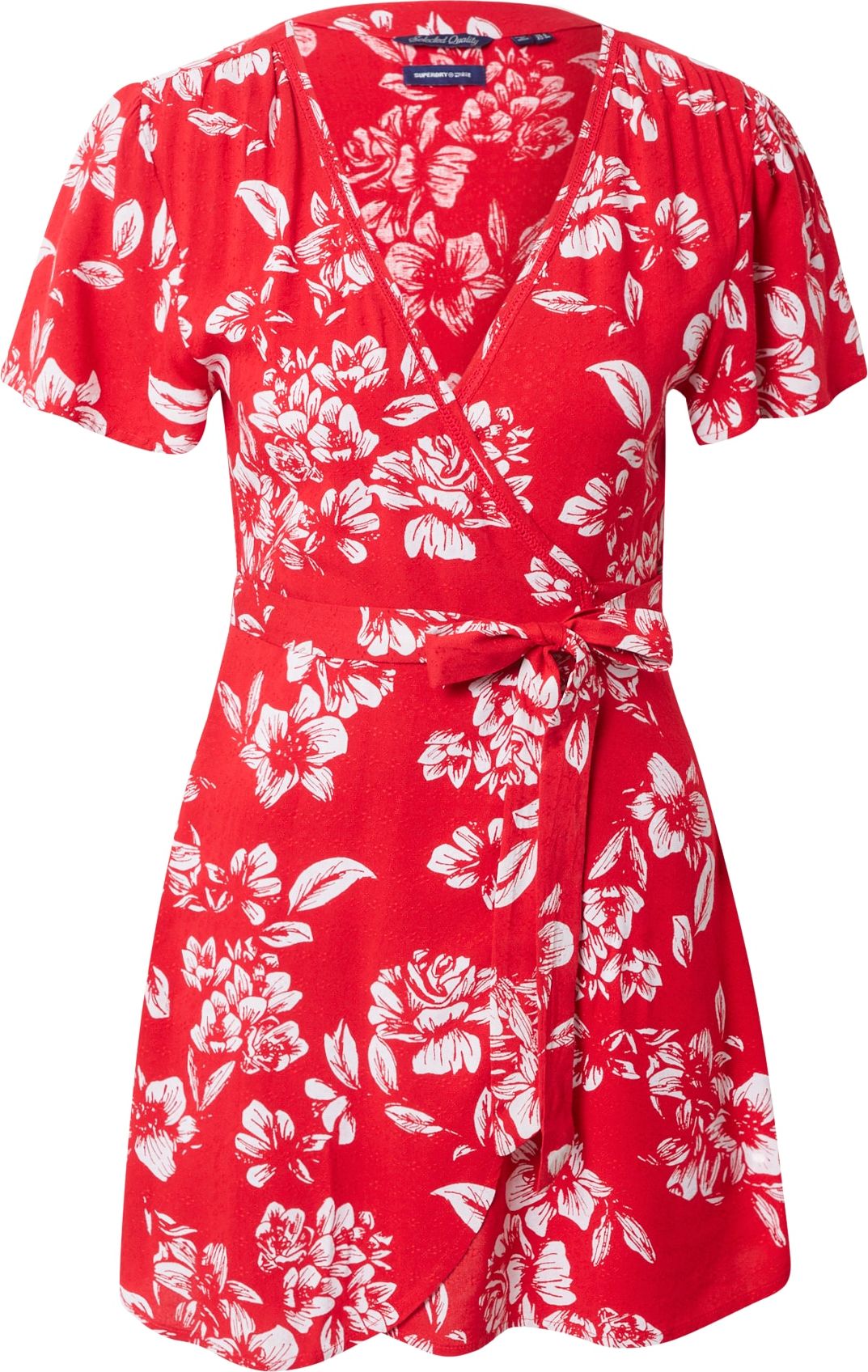 Superdry Šaty červená / bílá