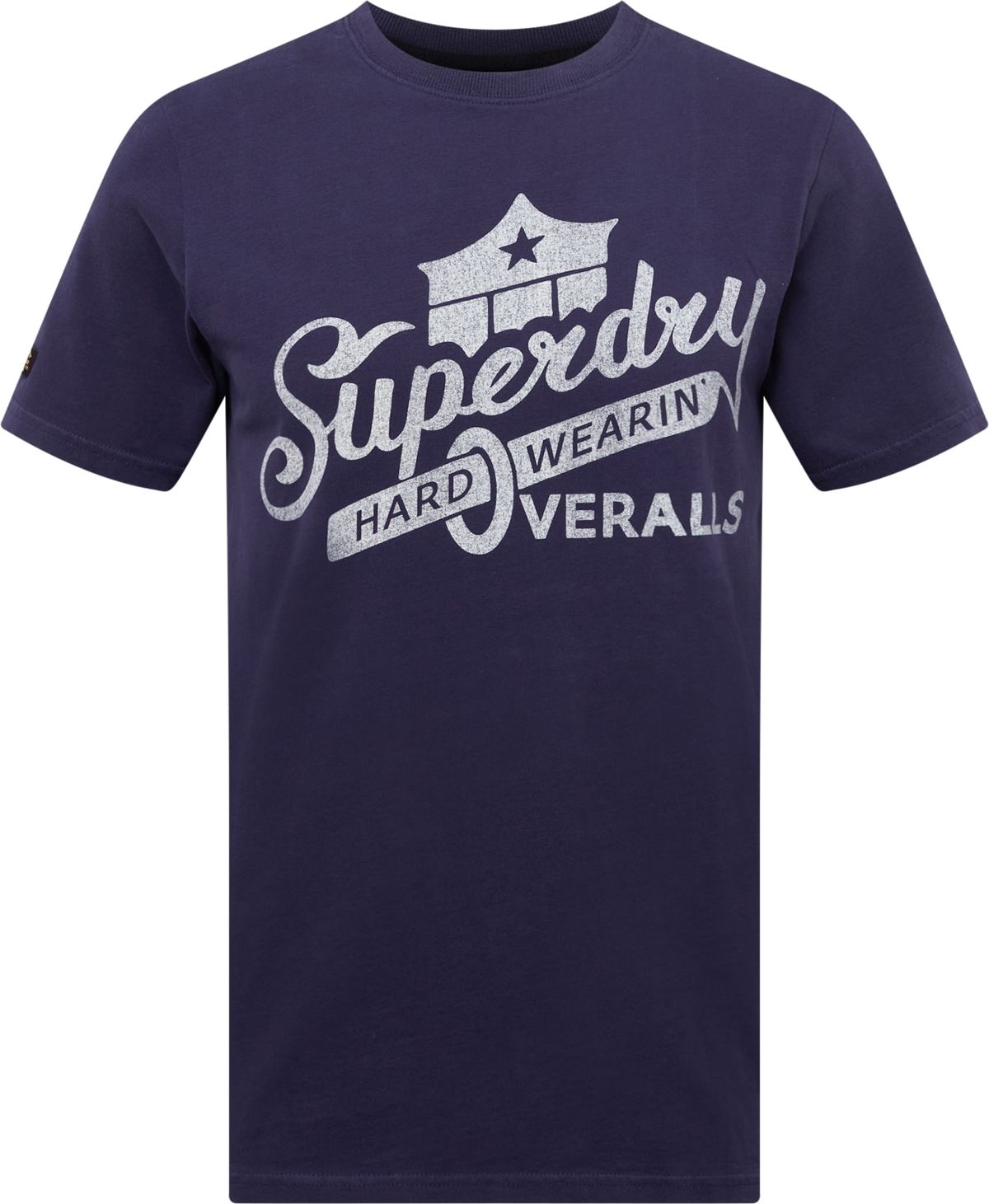 Superdry Tričko námořnická modř / šedý melír