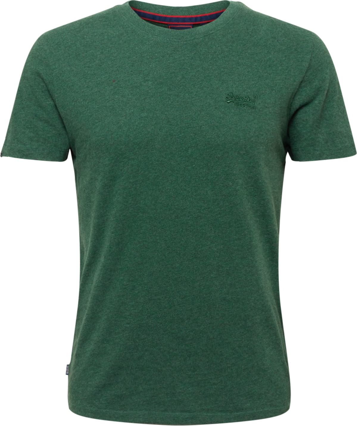 Superdry Tričko trávově zelená