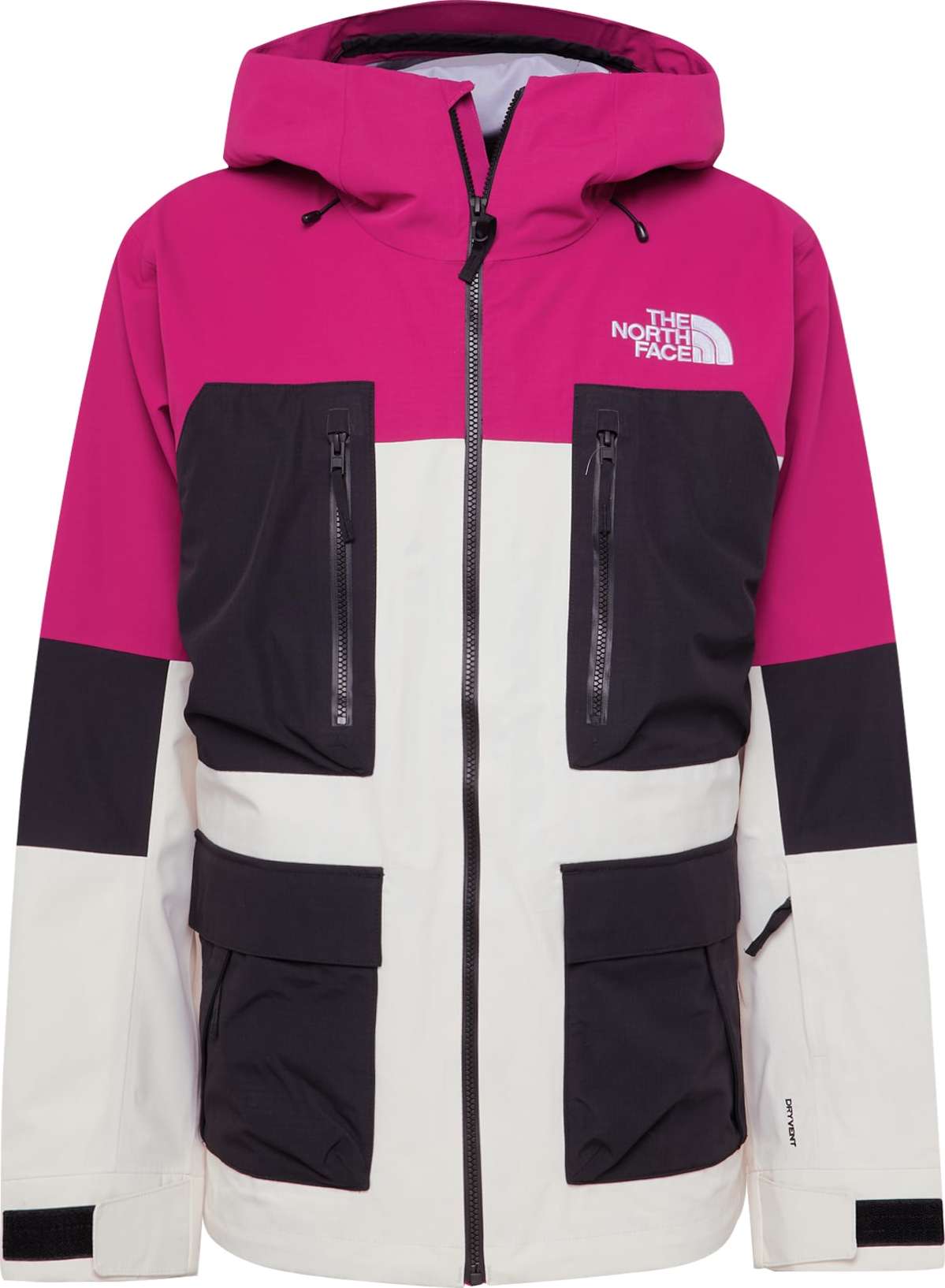 THE NORTH FACE Outdoorová bunda 'DRAGLINE' pink / černá / bílá