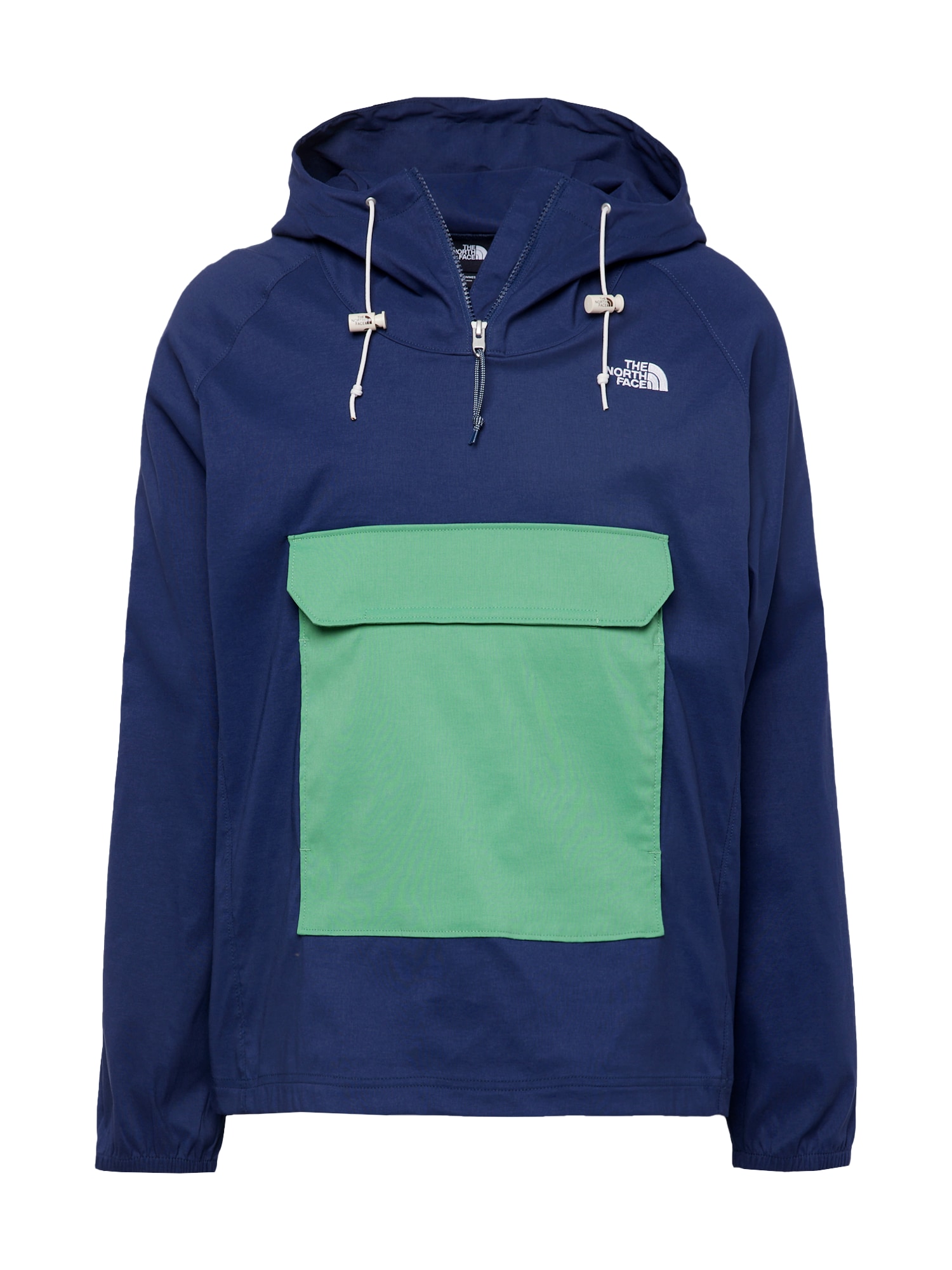 THE NORTH FACE Outdoorová bunda námořnická modř / světle zelená / bílá