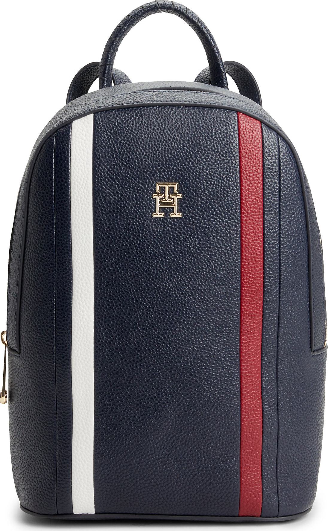 TOMMY HILFIGER Batoh marine modrá / zlatá / krvavě červená / bílá