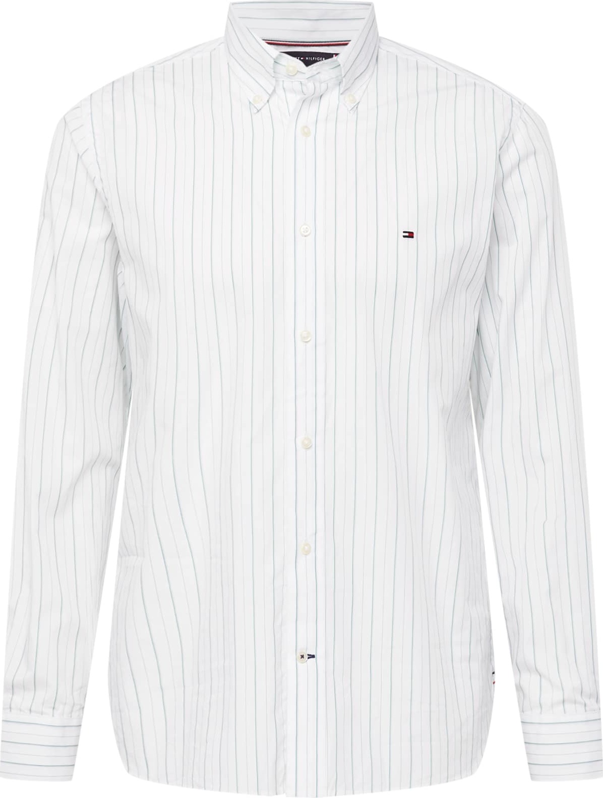 TOMMY HILFIGER Košile zelená / přírodní bílá