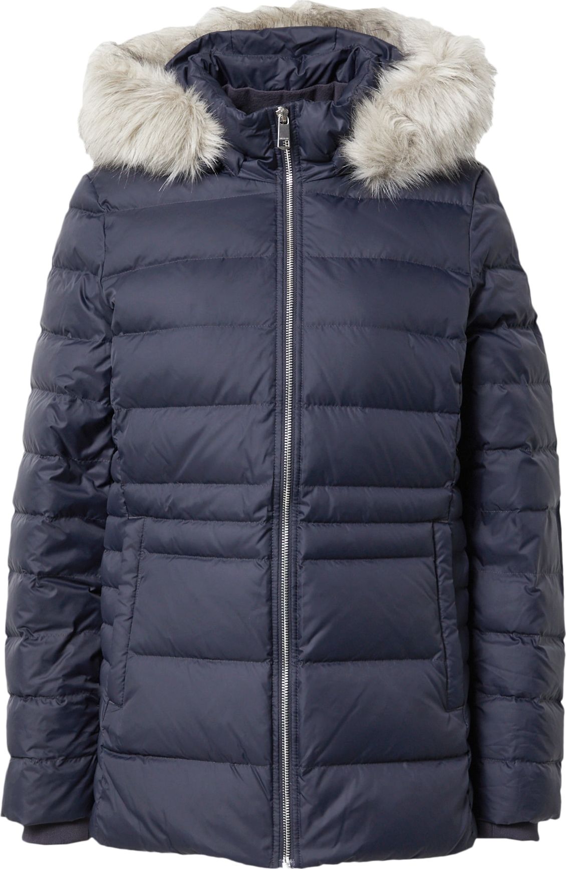 TOMMY HILFIGER Zimní bunda 'Tyra' námořnická modř / světle šedá