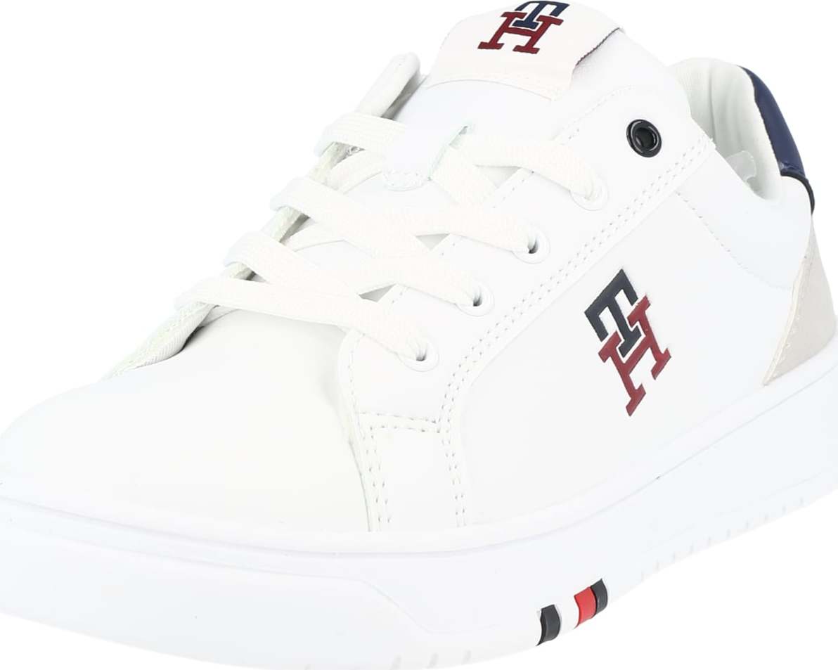 TOMMY HILFIGER Tenisky námořnická modř / světle šedá / pastelově červená / bílá