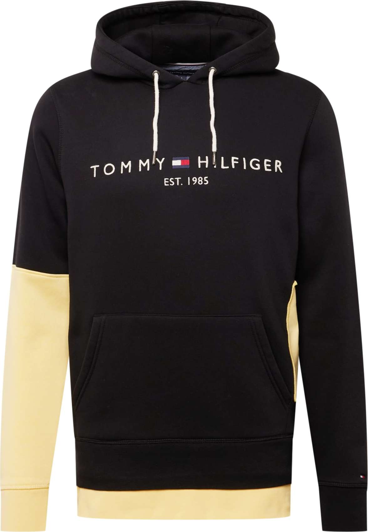 Tommy Jeans Mikina světle žlutá / červená / černá / bílá