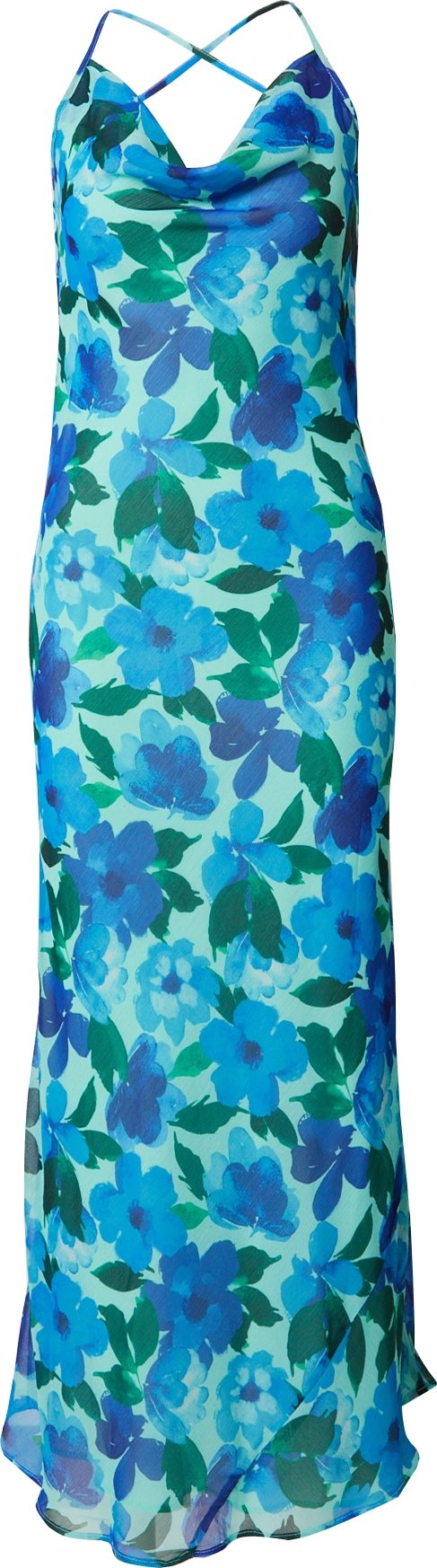 TOPSHOP Šaty modrá / světlemodrá / zelená