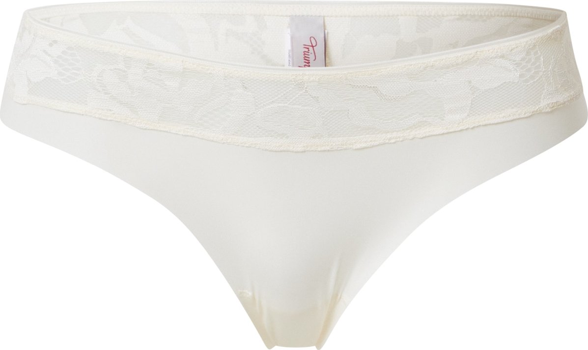 TRIUMPH Tanga 'Illustrated Rose' bílá