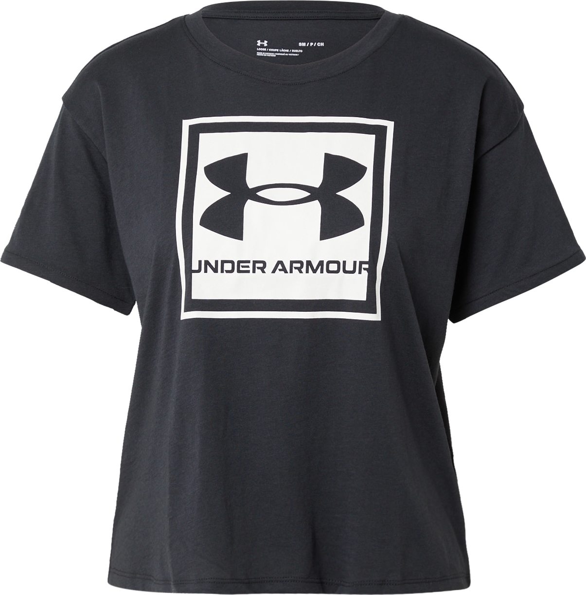 UNDER ARMOUR Funkční tričko 'Glow' černá / bílá