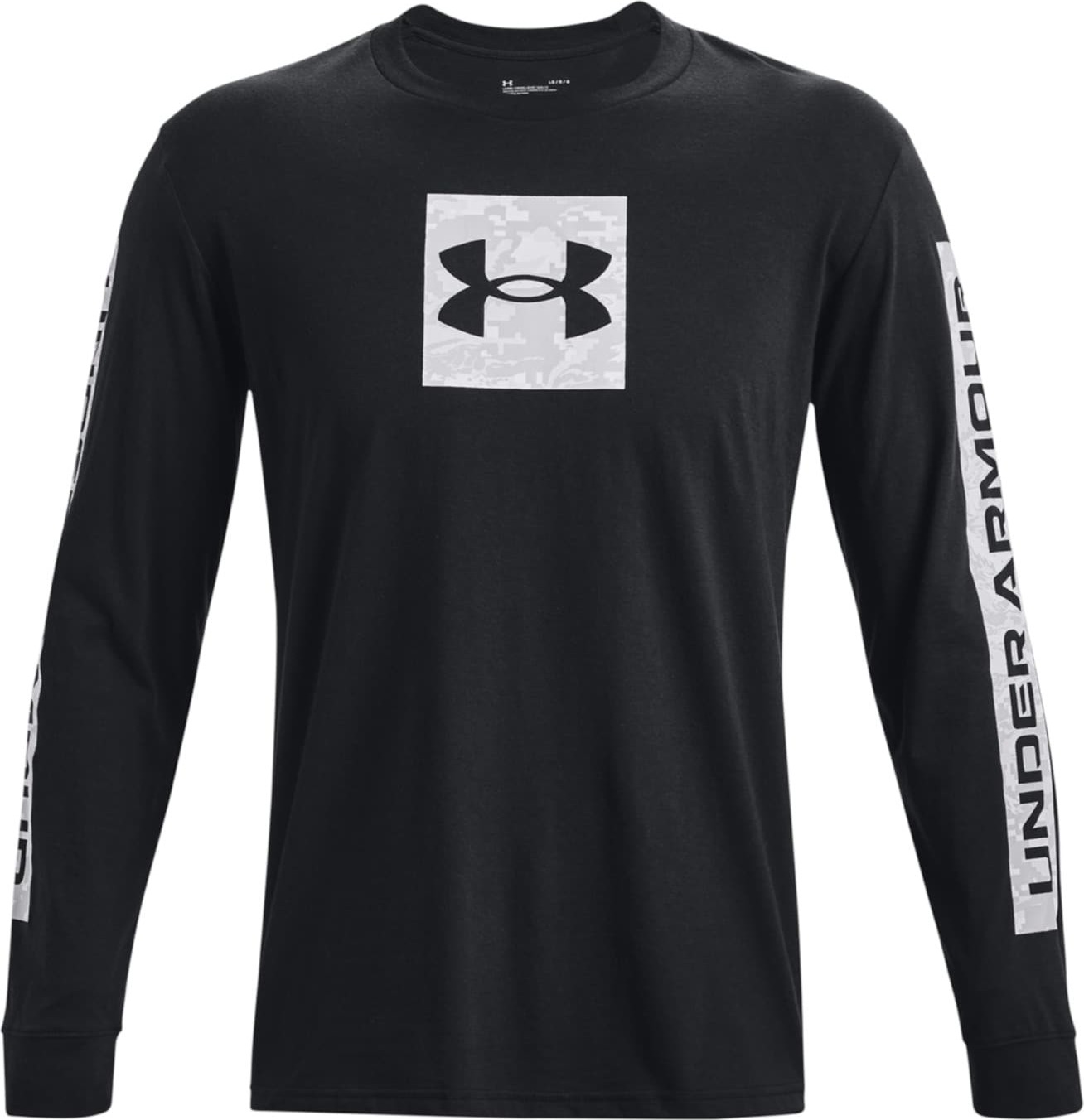 UNDER ARMOUR Sportovní mikina černá / bílá