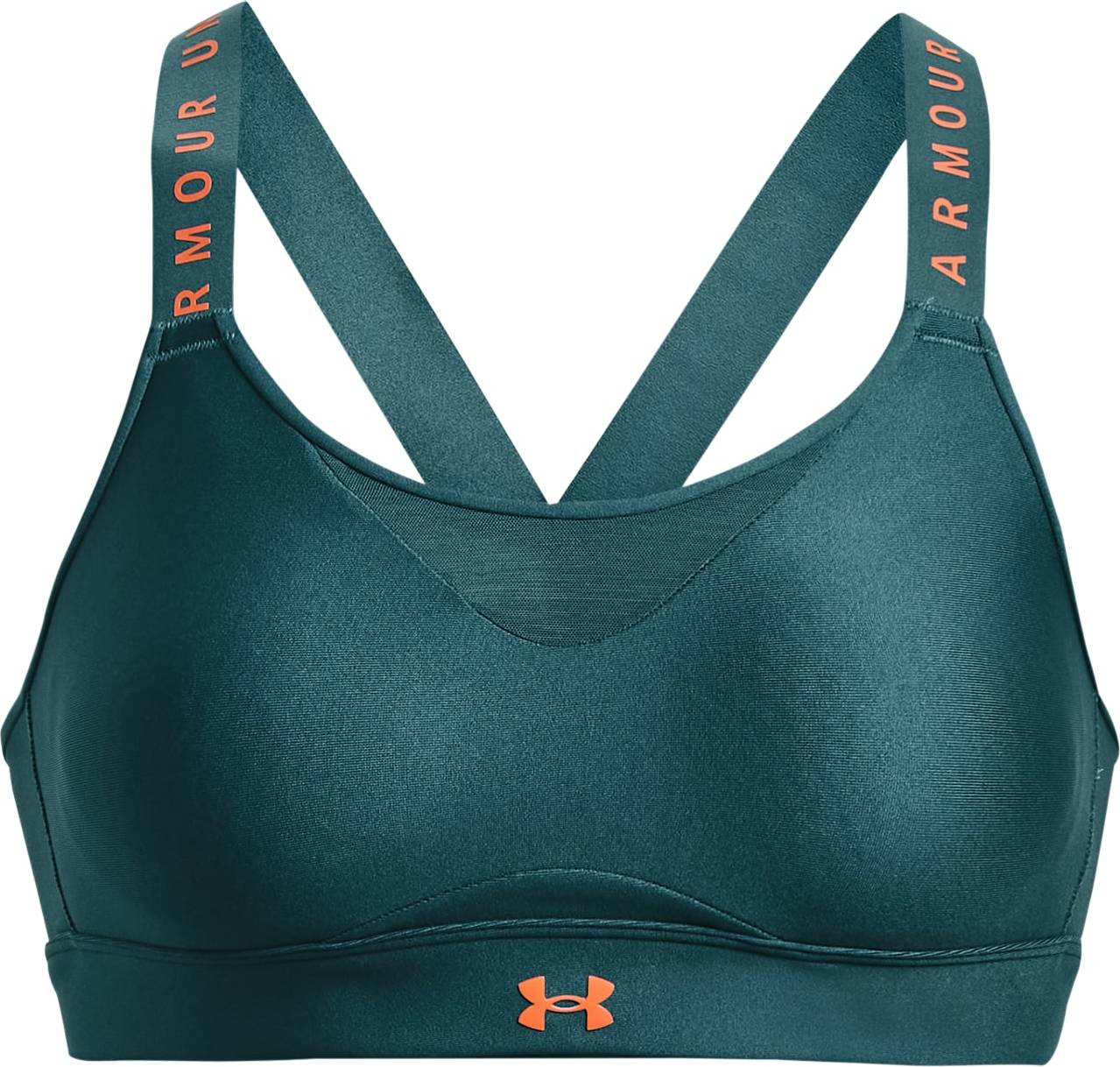 UNDER ARMOUR Sportovní podprsenka 'Infinity' modrá / oranžová