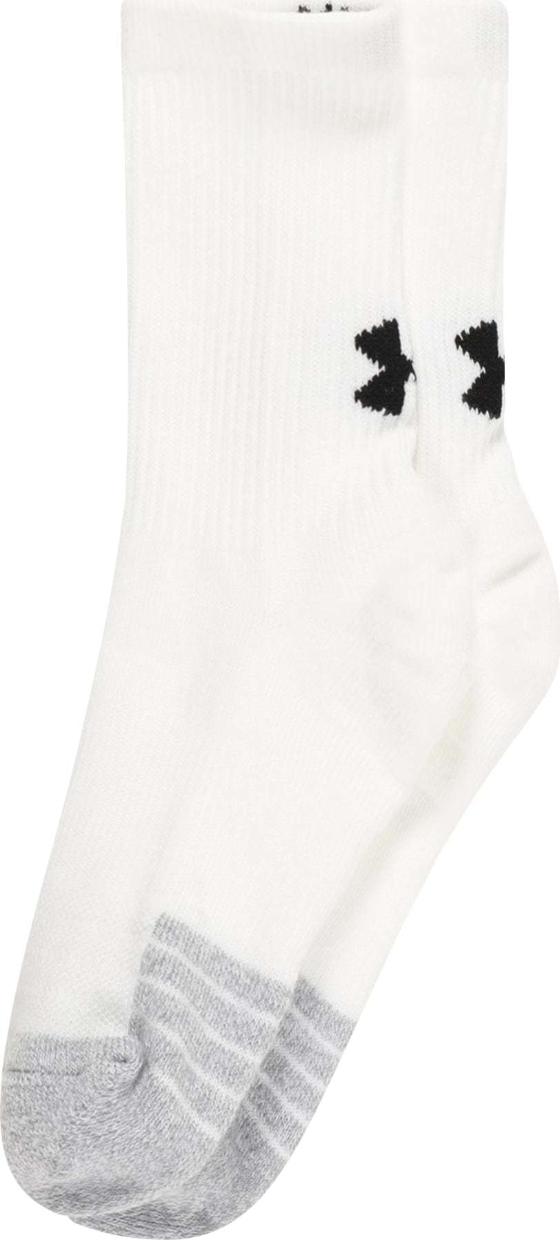 UNDER ARMOUR Sportovní ponožky světle šedá / černá / bílá