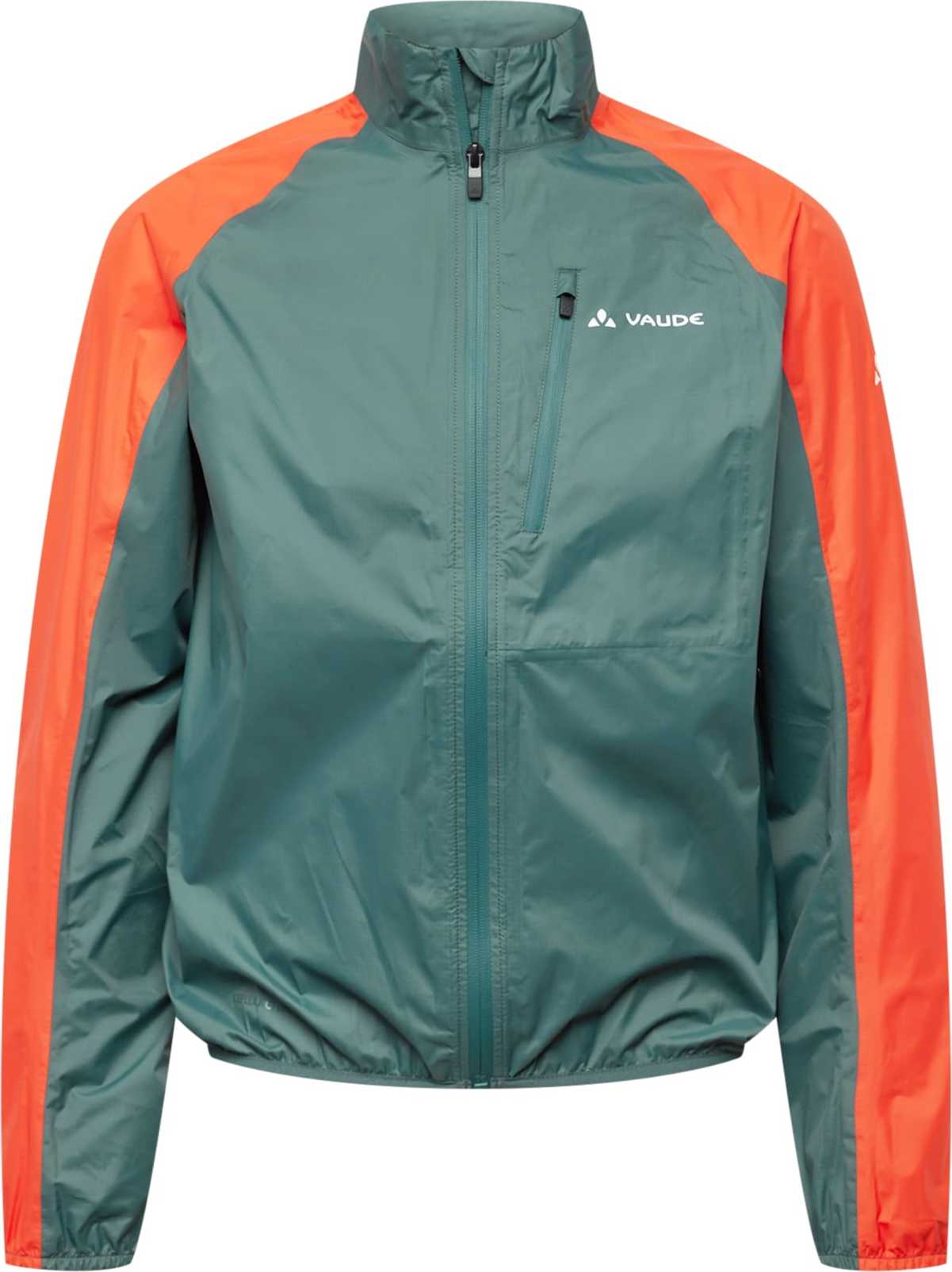 VAUDE Outdoorová bunda zelená / oranžová / bílá