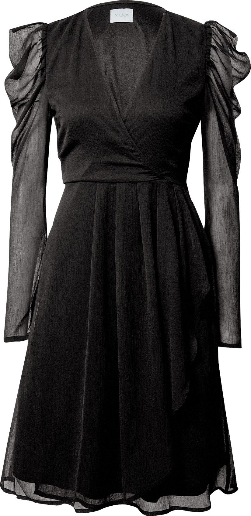 VILA Koktejlové šaty černá
