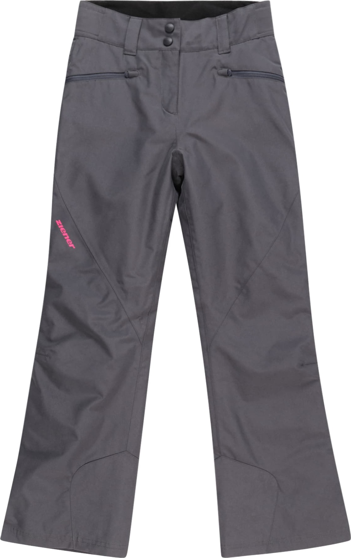 ZIENER Sportovní kalhoty 'ALIN' tmavě šedá / pink