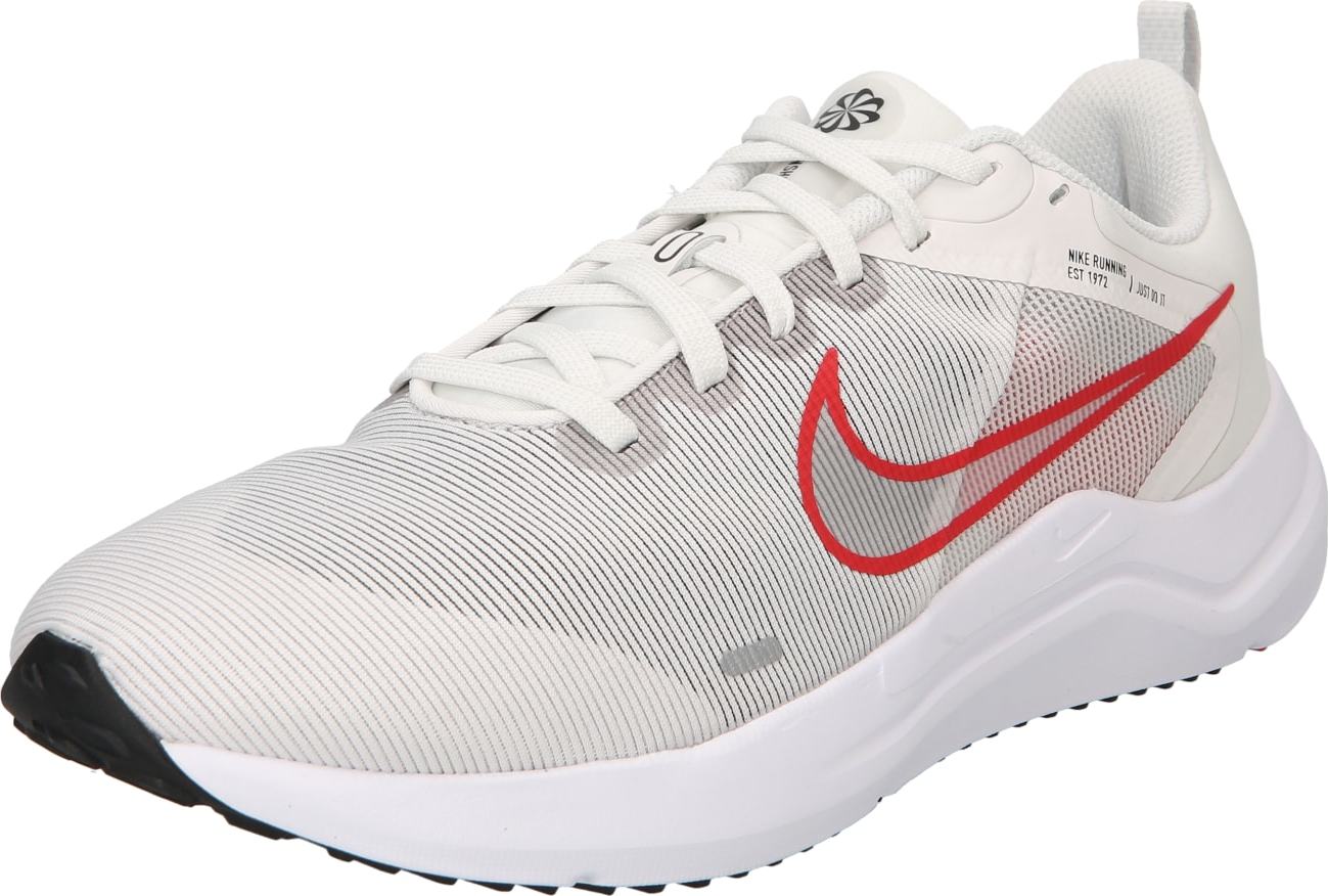 Běžecká obuv 'Downshifter 12' Nike světle šedá / červená