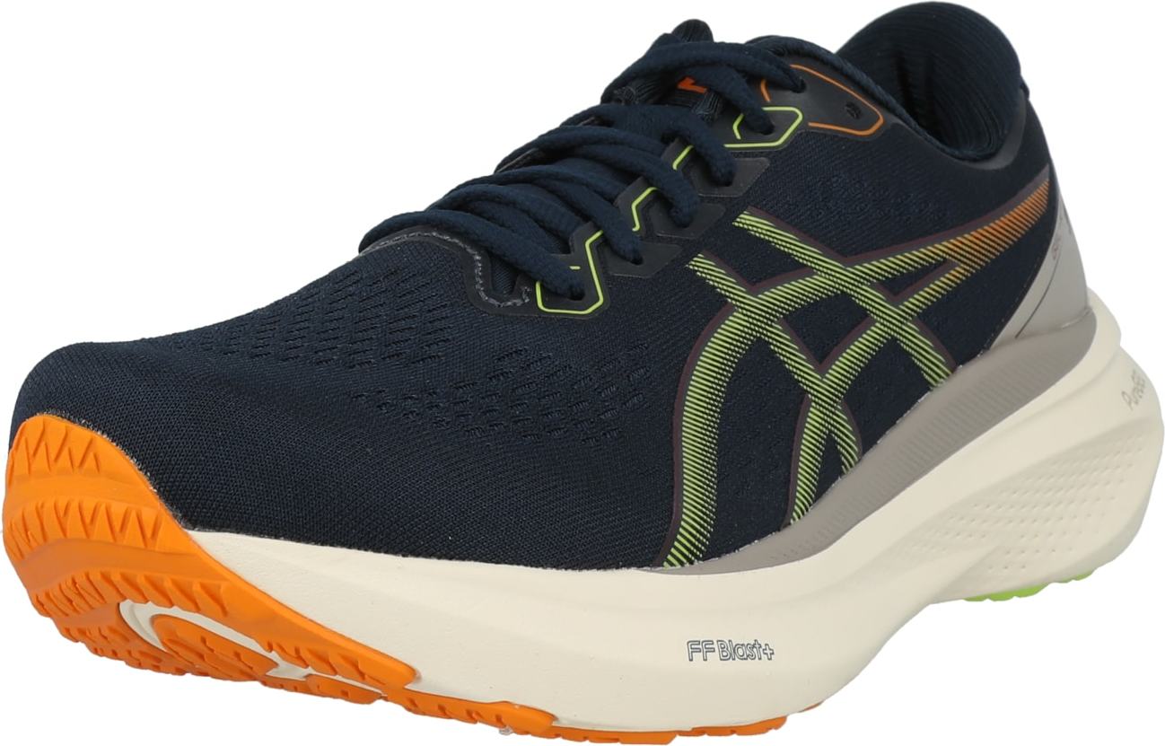 Běžecká obuv 'GEL-KAYANO 30' ASICS námořnická modř / světle zelená / tmavě oranžová