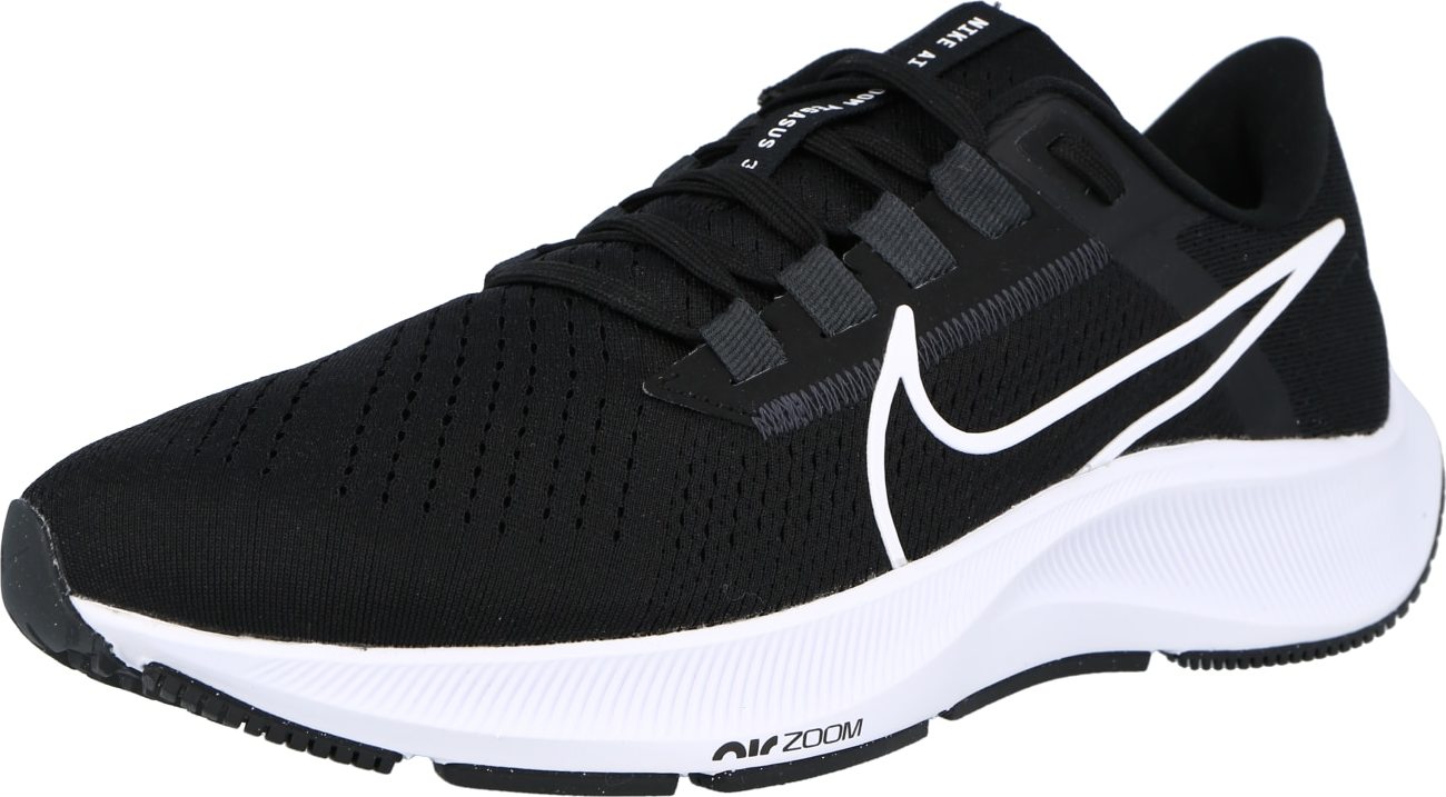 Běžecká obuv 'Pegasus 38' Nike černá / bílá