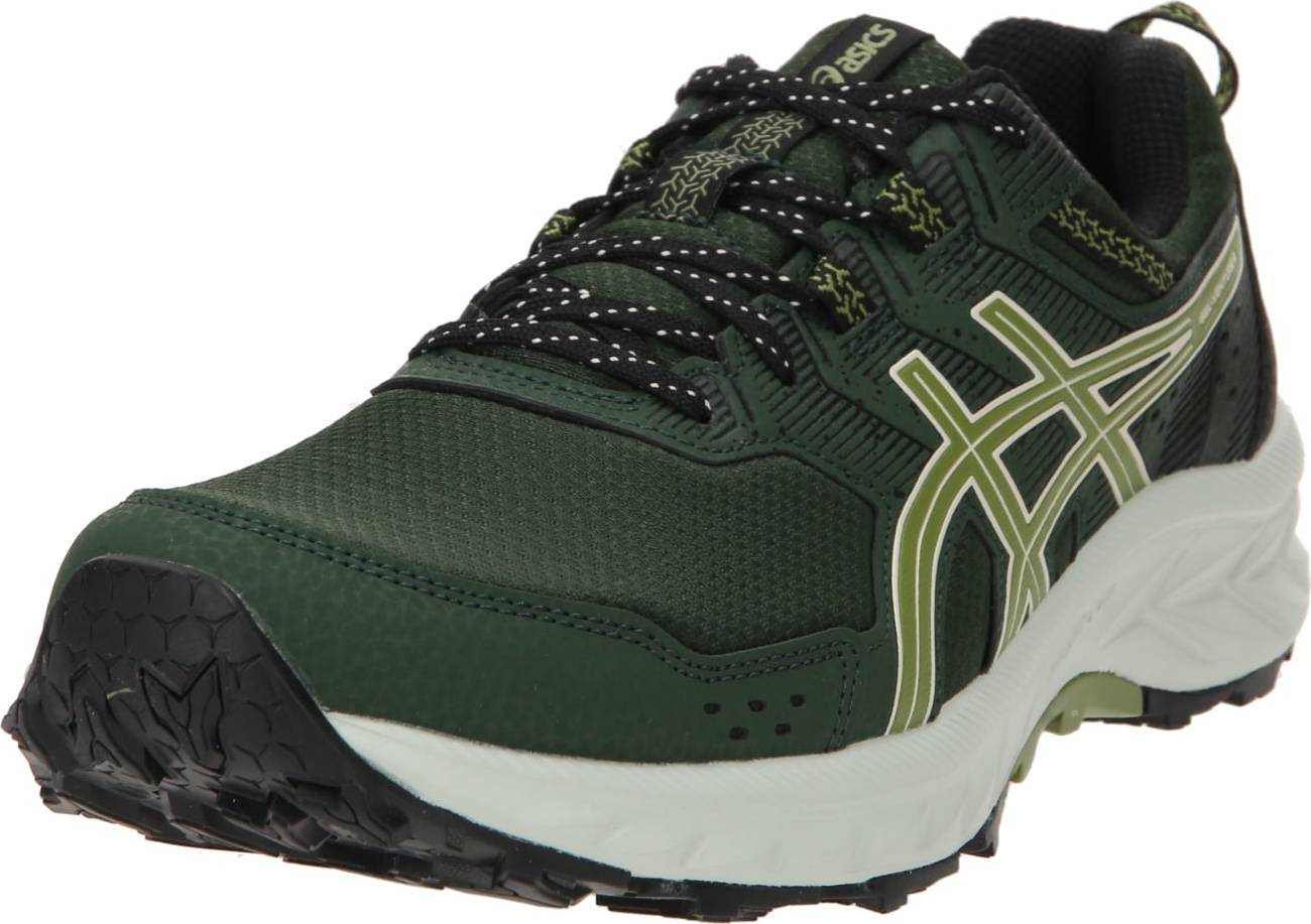 Běžecká obuv 'Venture 9' ASICS zelená / tmavě zelená / bílá