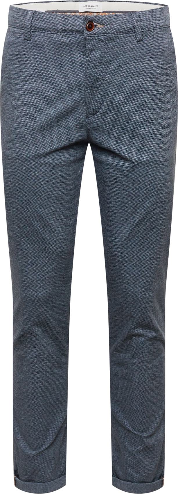 Chino kalhoty 'Marco' jack & jones chladná modrá / okrová