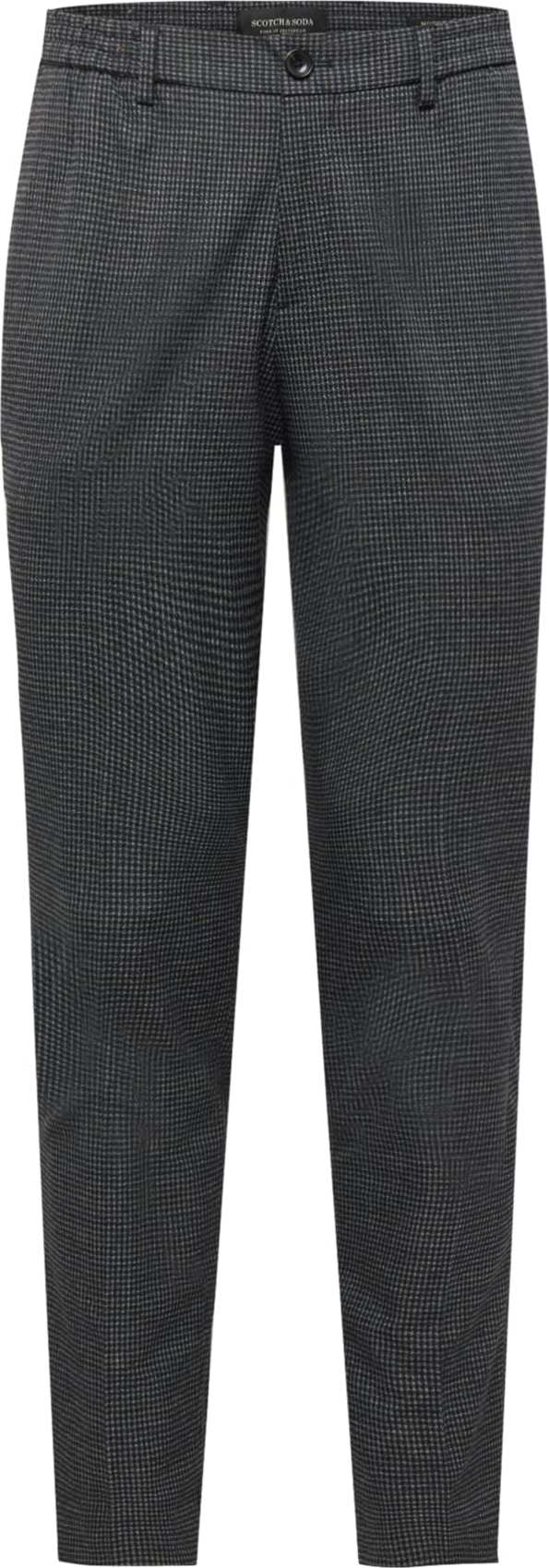 Chino kalhoty 'Mott super slim-fit chino contains' Scotch & Soda tmavě šedá / bílá
