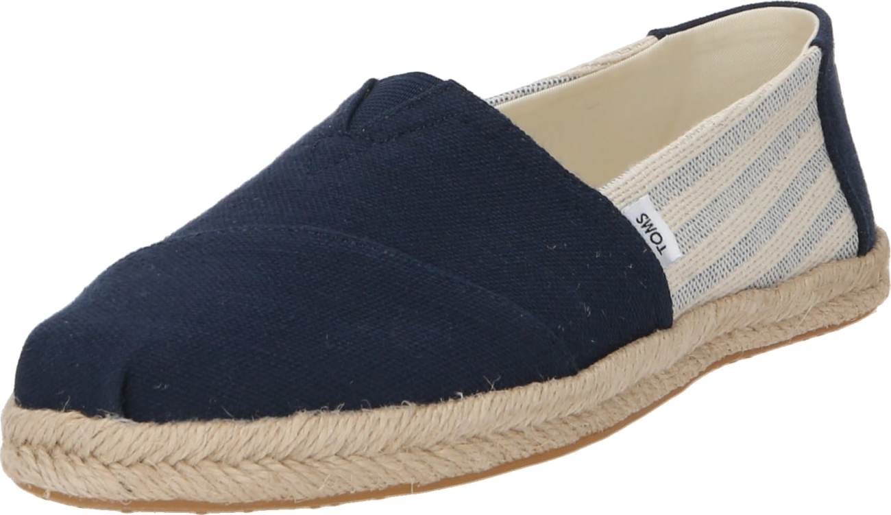 Espadrilky TOMS béžová / námořnická modř