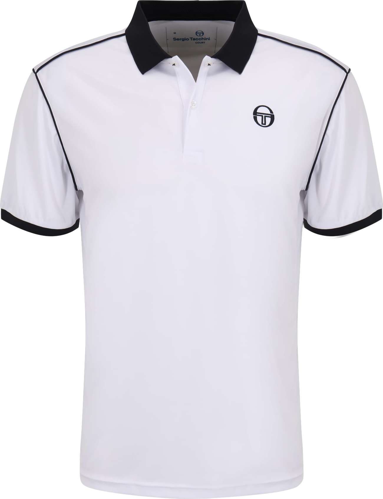 Funkční tričko Sergio Tacchini černá / bílá