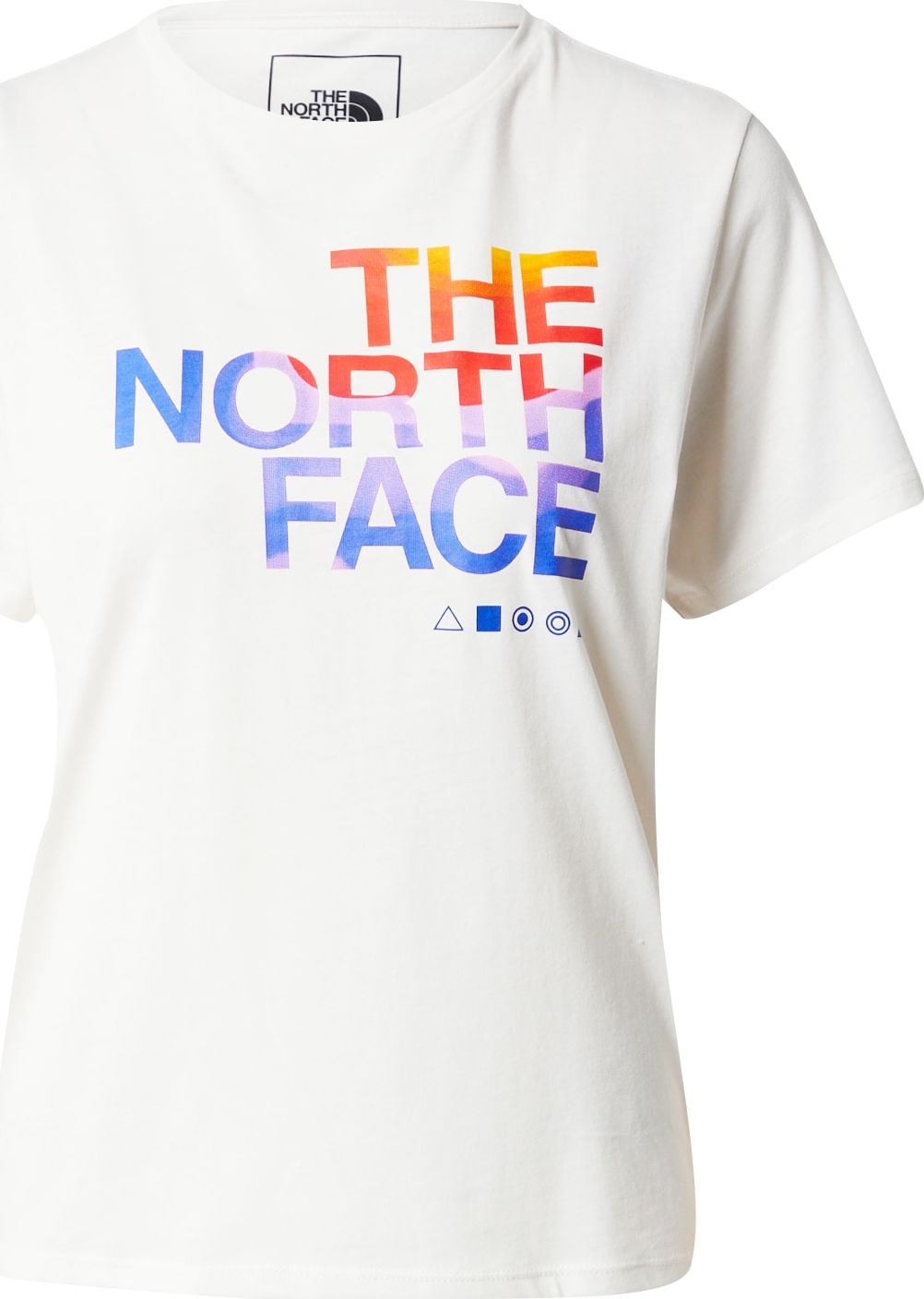Funkční tričko The North Face modrá / tmavě žlutá / ohnivá červená / bílá