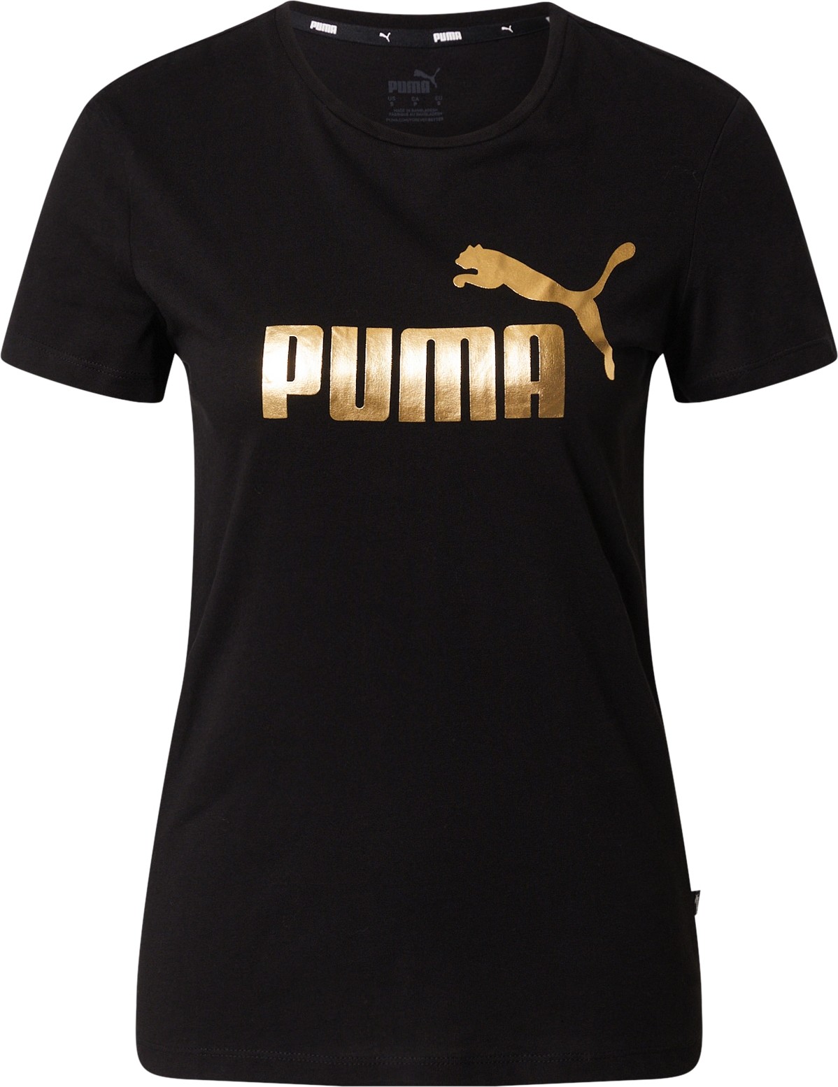 Funkční tričko Puma zlatá / černá