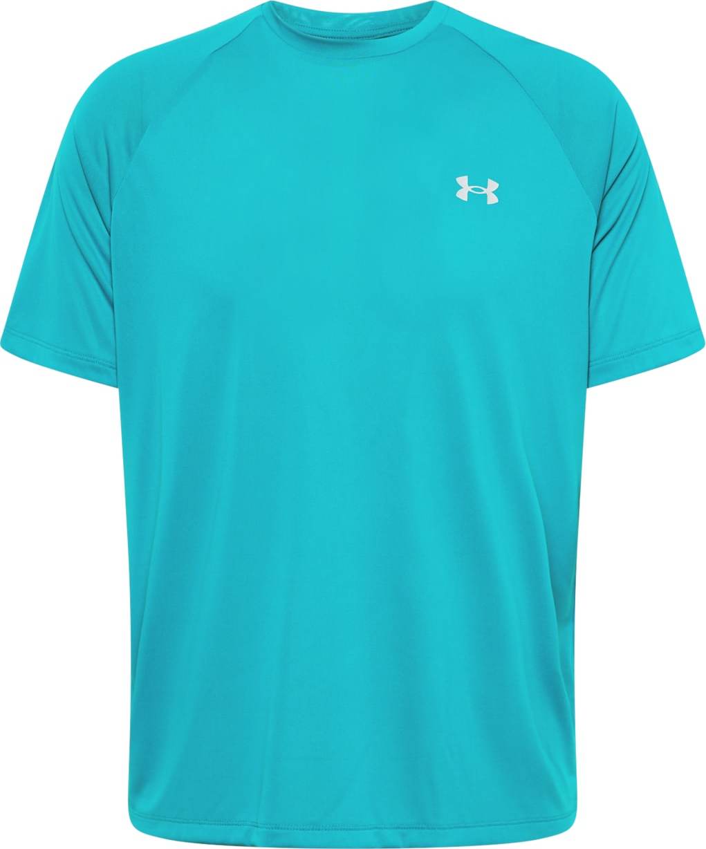 Funkční tričko Under Armour azurová modrá / stříbrně šedá