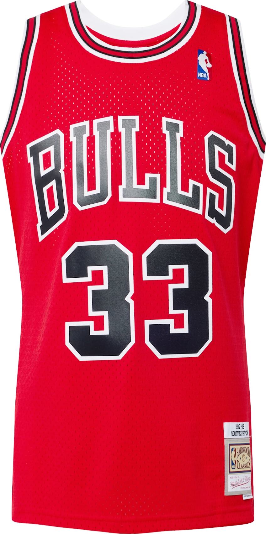 Funkční tričko 'Scottie Pippen' Mitchell & Ness červená / černá / bílá