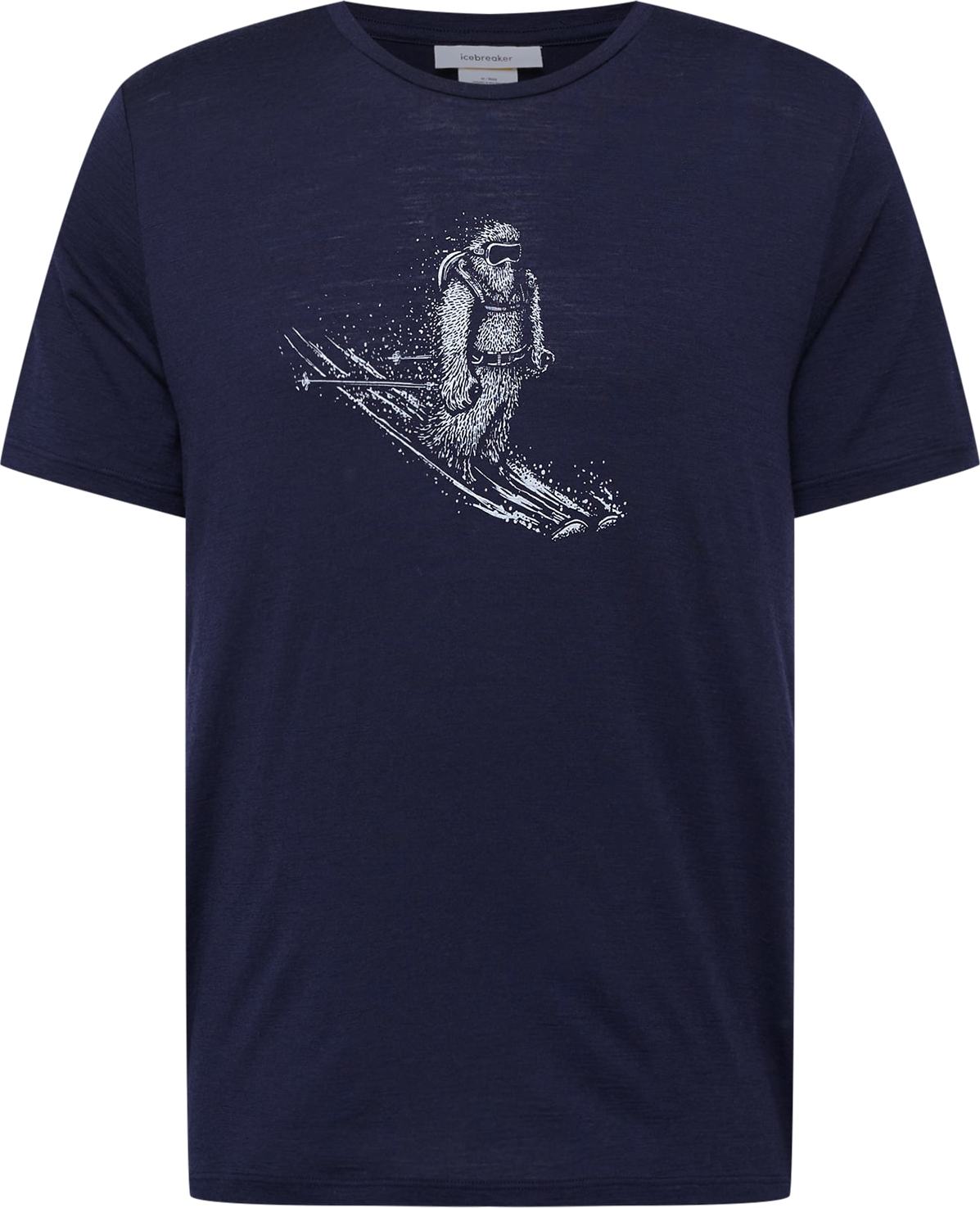 Funkční tričko 'SkiingYeti' Icebreaker tmavě modrá / bílá