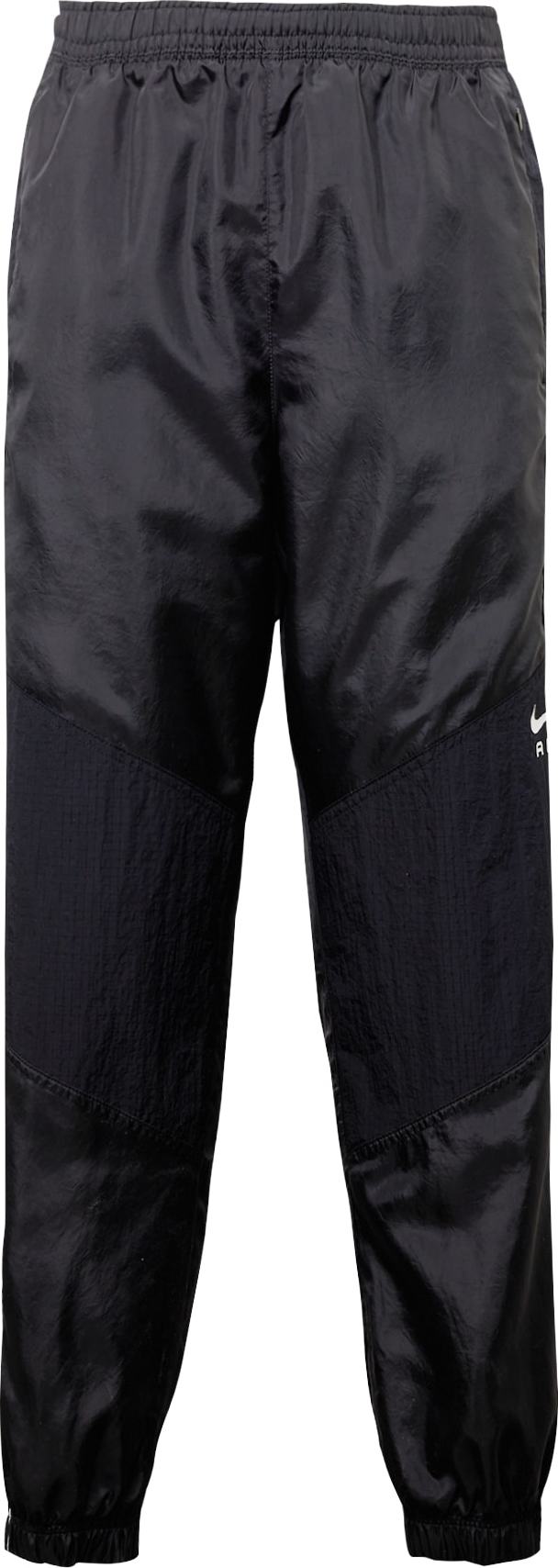 Sportovní kalhoty Nike Sportswear černá / bílá