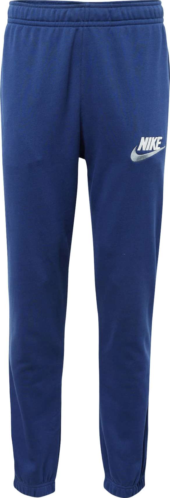 Kalhoty Nike Sportswear námořnická modř / stříbrně šedá