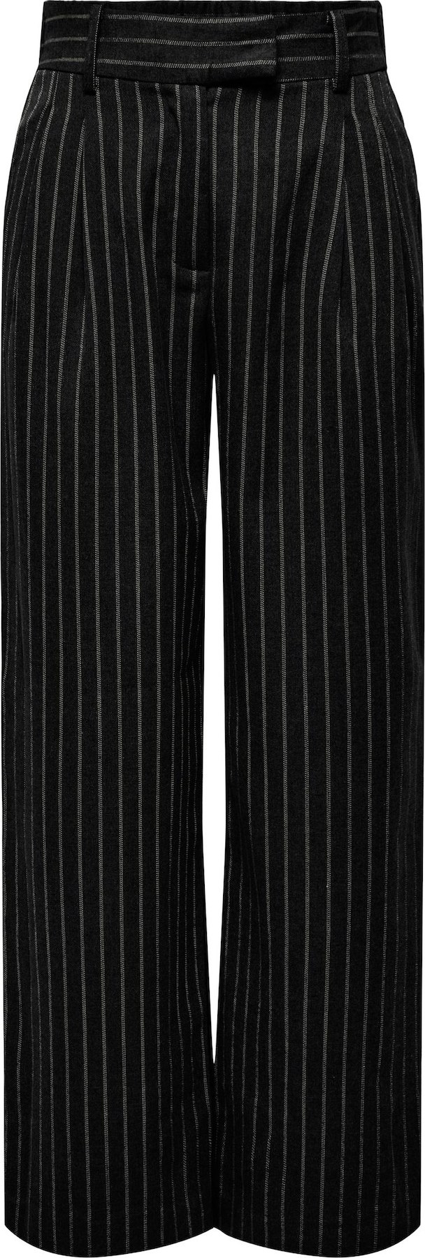 Kalhoty se sklady v pase 'DITA' Only černá / bílá
