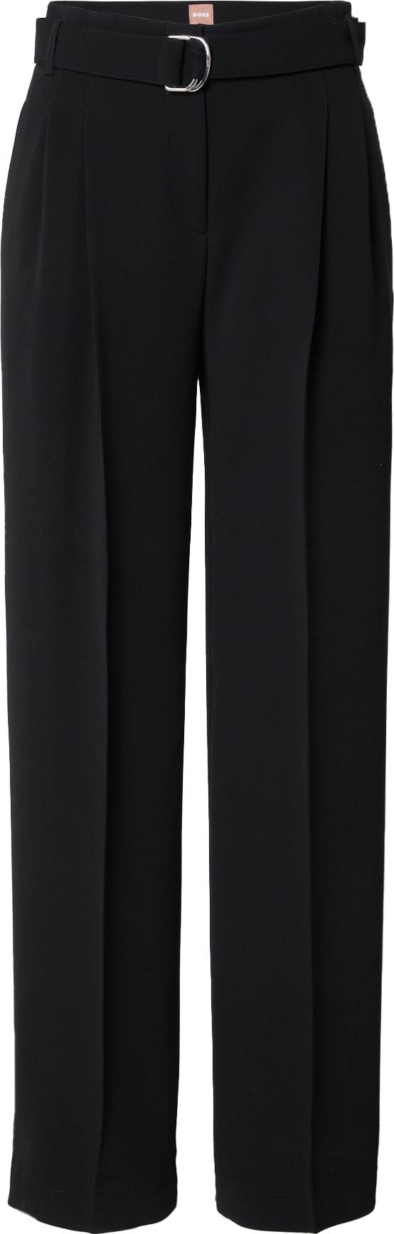 Kalhoty se sklady v pase 'Tapiana' BOSS Black černá