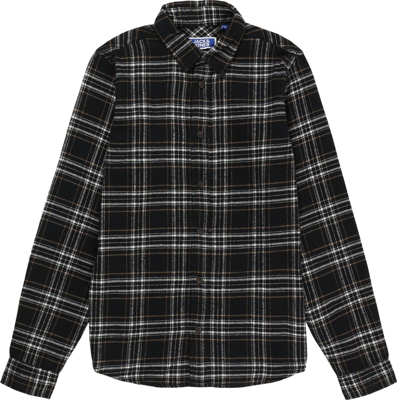 Košile Jack & Jones Junior béžová / černá / bílá