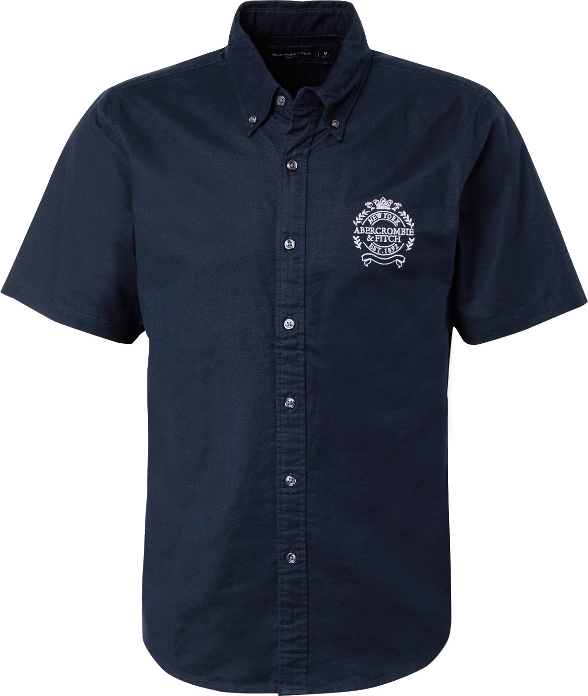 Košile Abercrombie & Fitch noční modrá / bílá