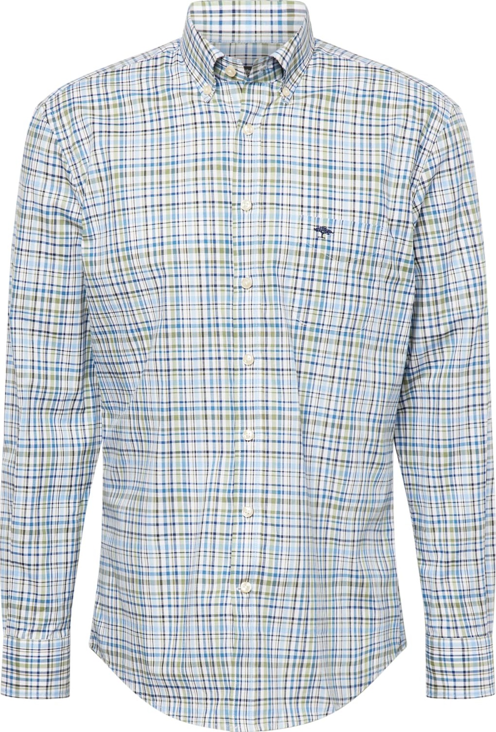 Košile FYNCH-HATTON námořnická modř / světlemodrá / světle zelená / bílá