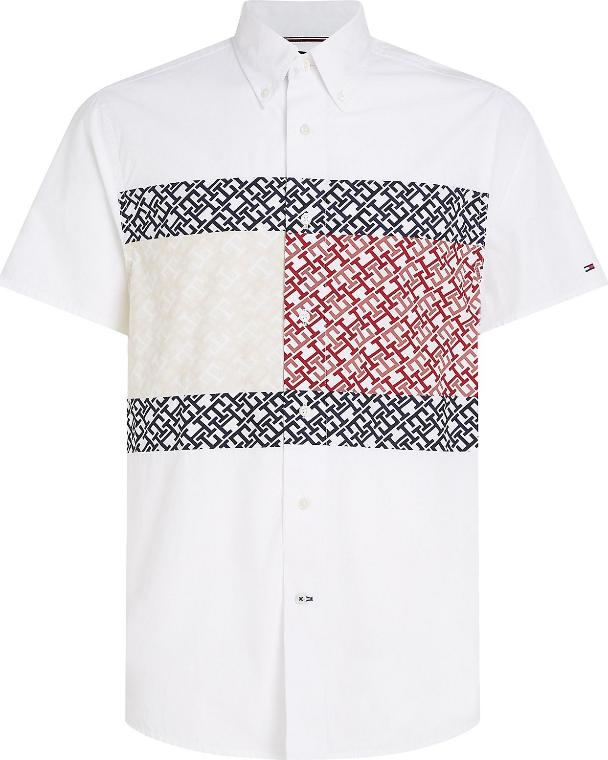 Košile Tommy Hilfiger červená / černá / bílá