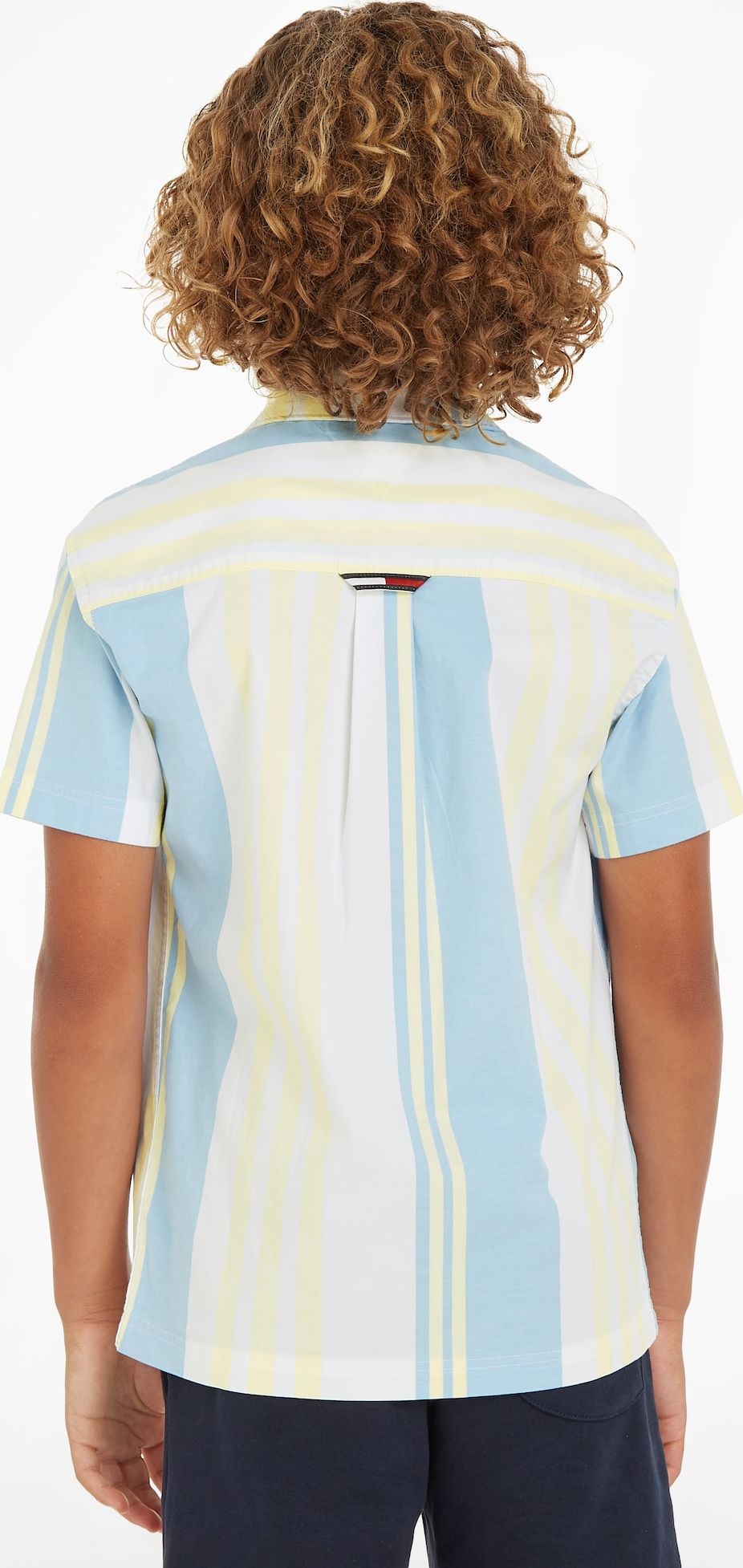 Košile Tommy Hilfiger krémová / světlemodrá / pastelově žlutá