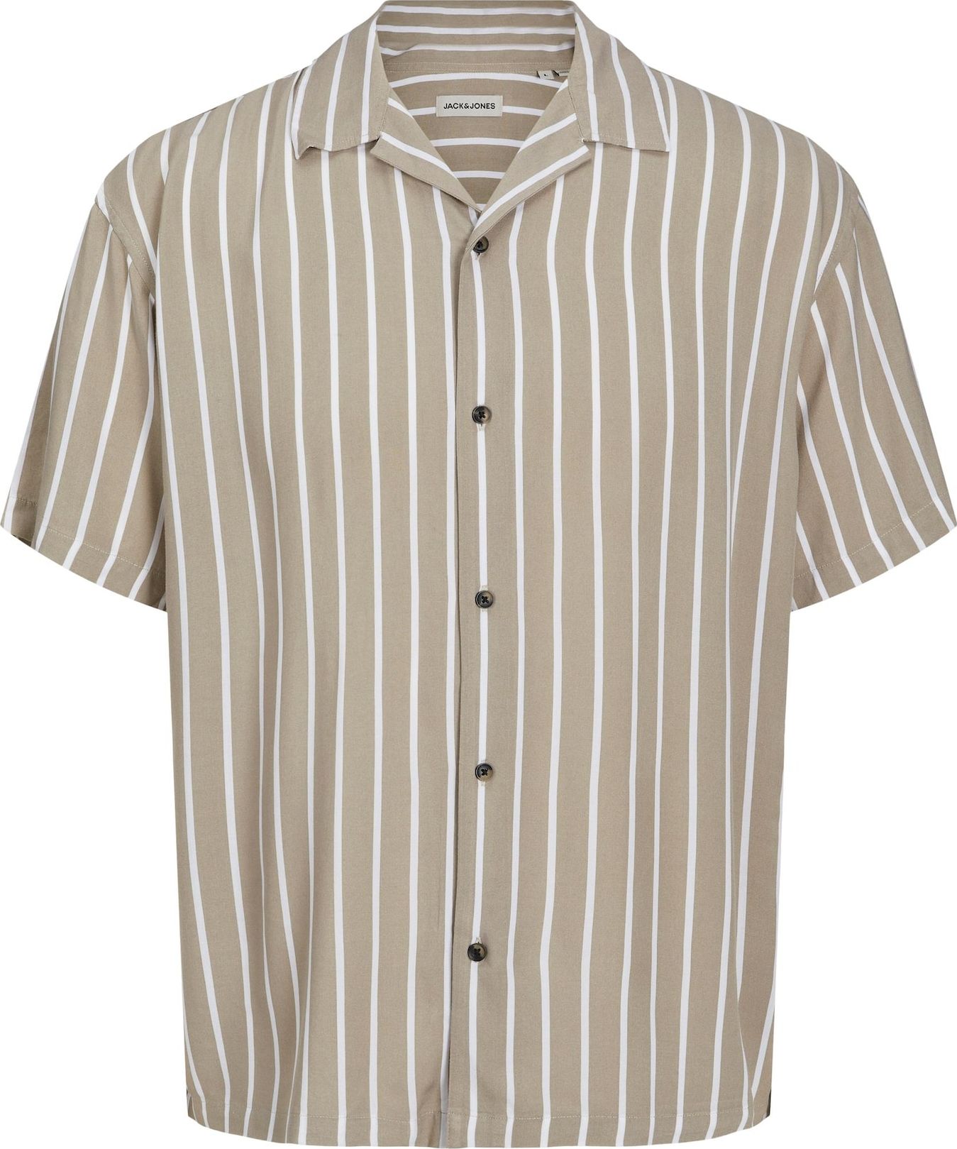 Košile 'Jeff' jack & jones nažloutlá / přírodní bílá